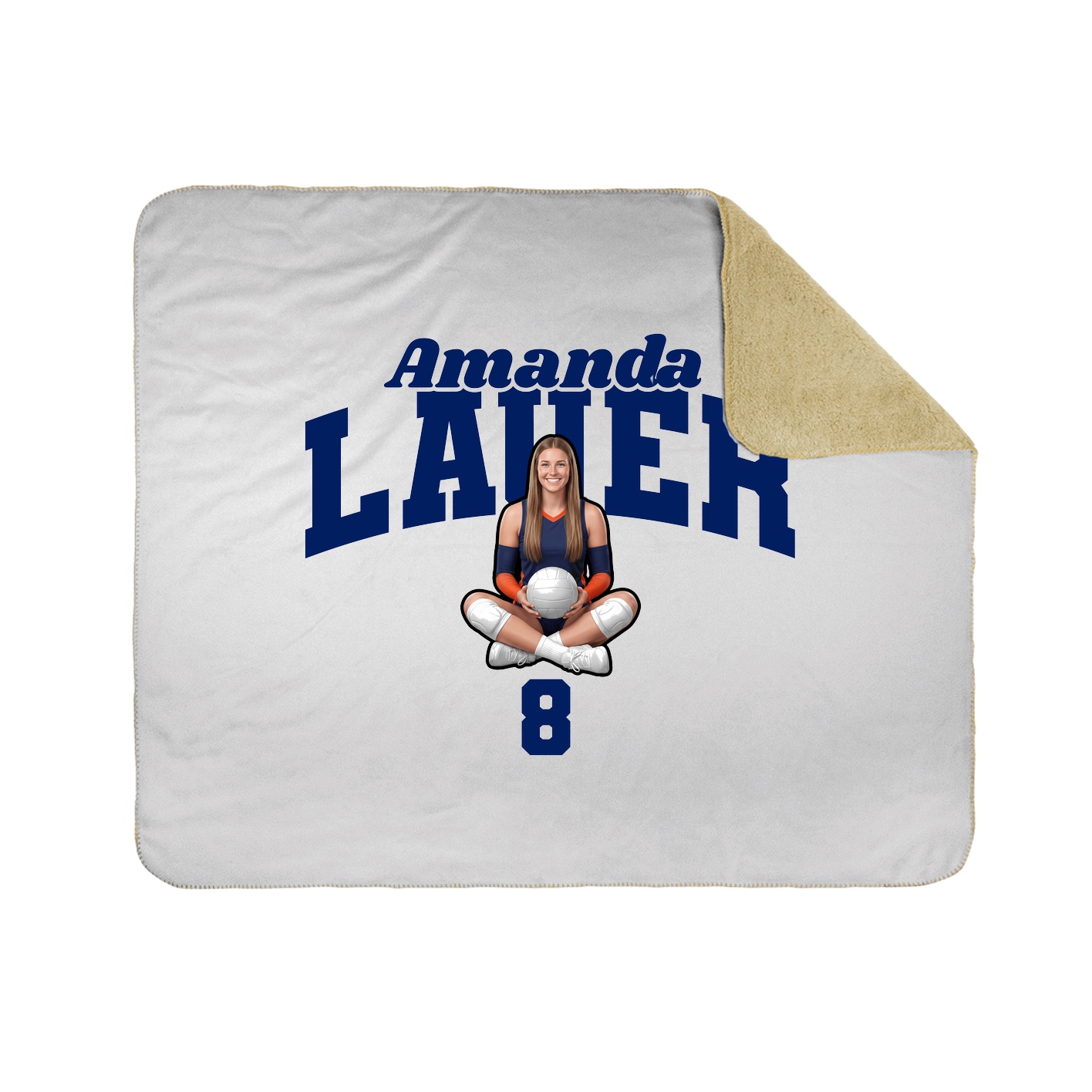 Throw Blanket — Signature Arch in White