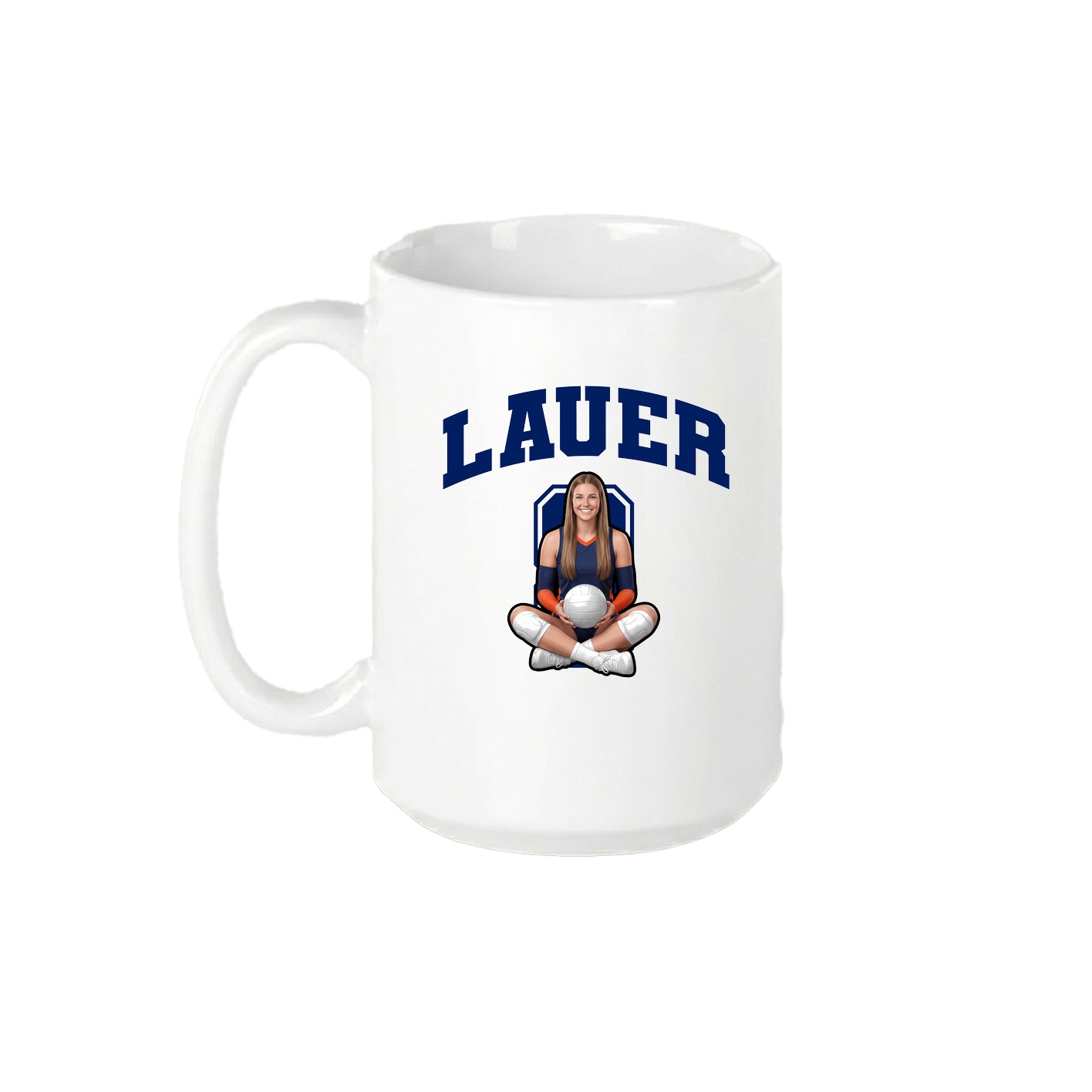 15oz Coffee Mug — Number in White