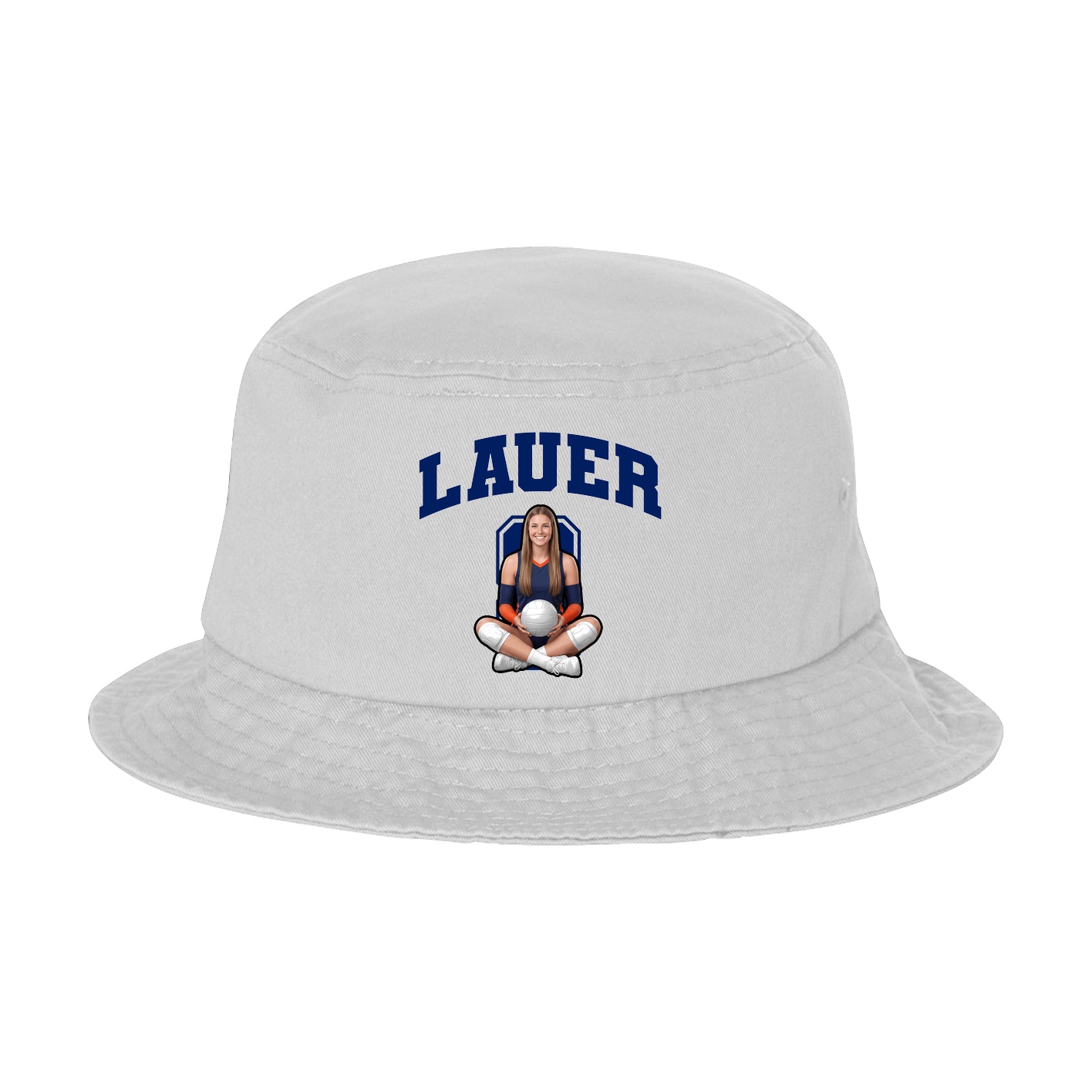 Bucket Cap — Number in White