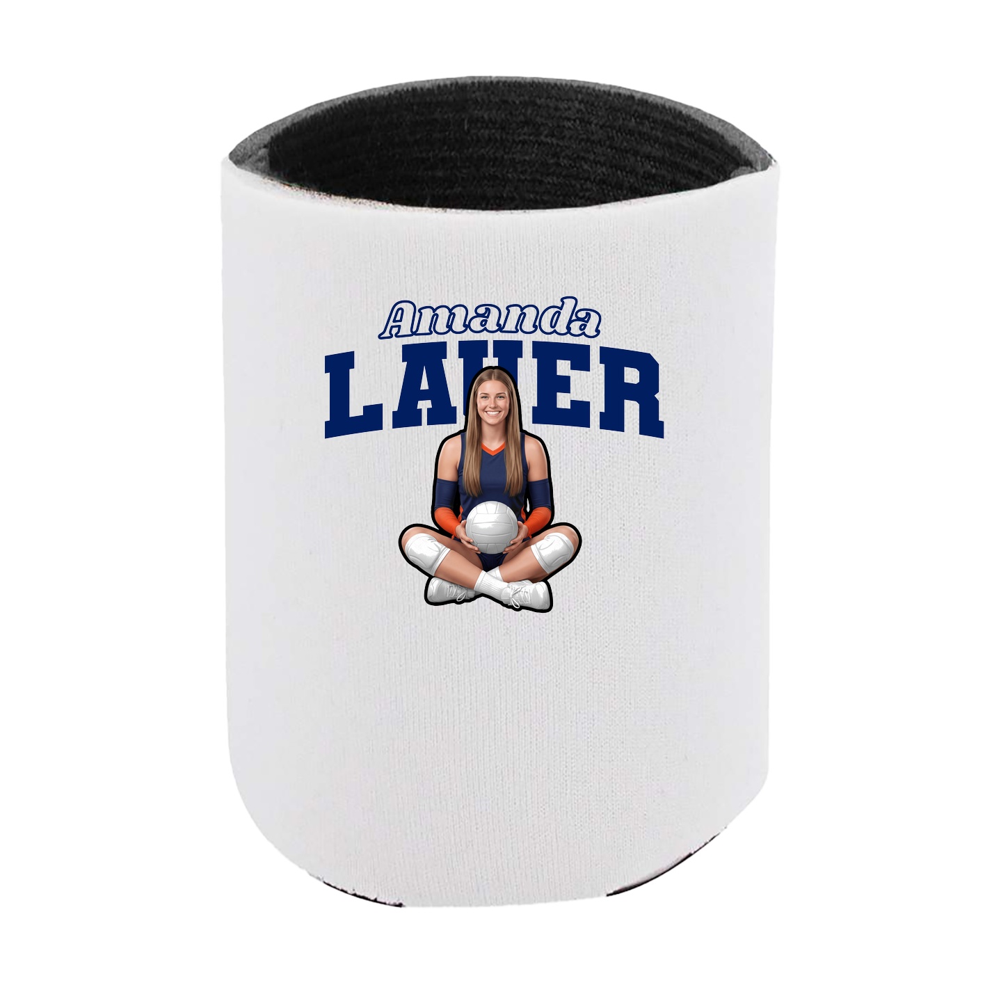 Can Holder — Name Arch in White