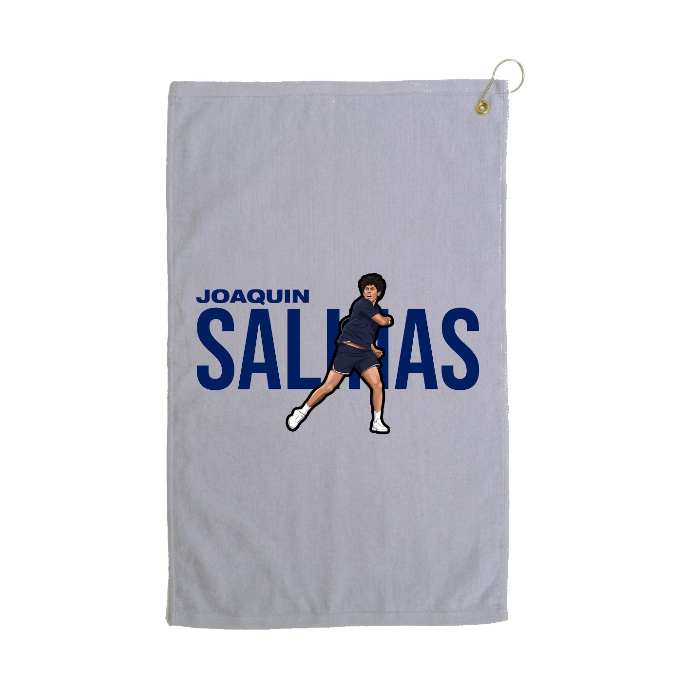 Golf Towel — Player Name in Grey