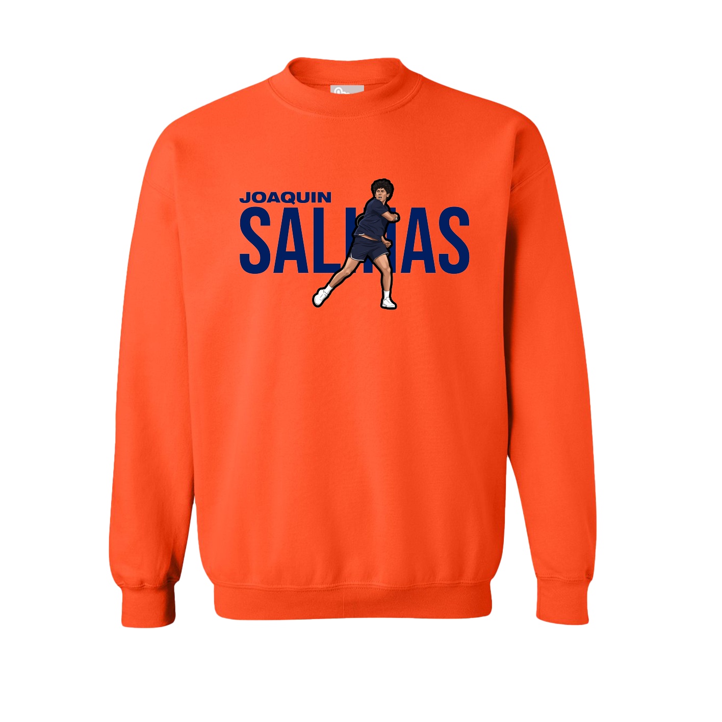 Fleece Crew — Player Name in Orange