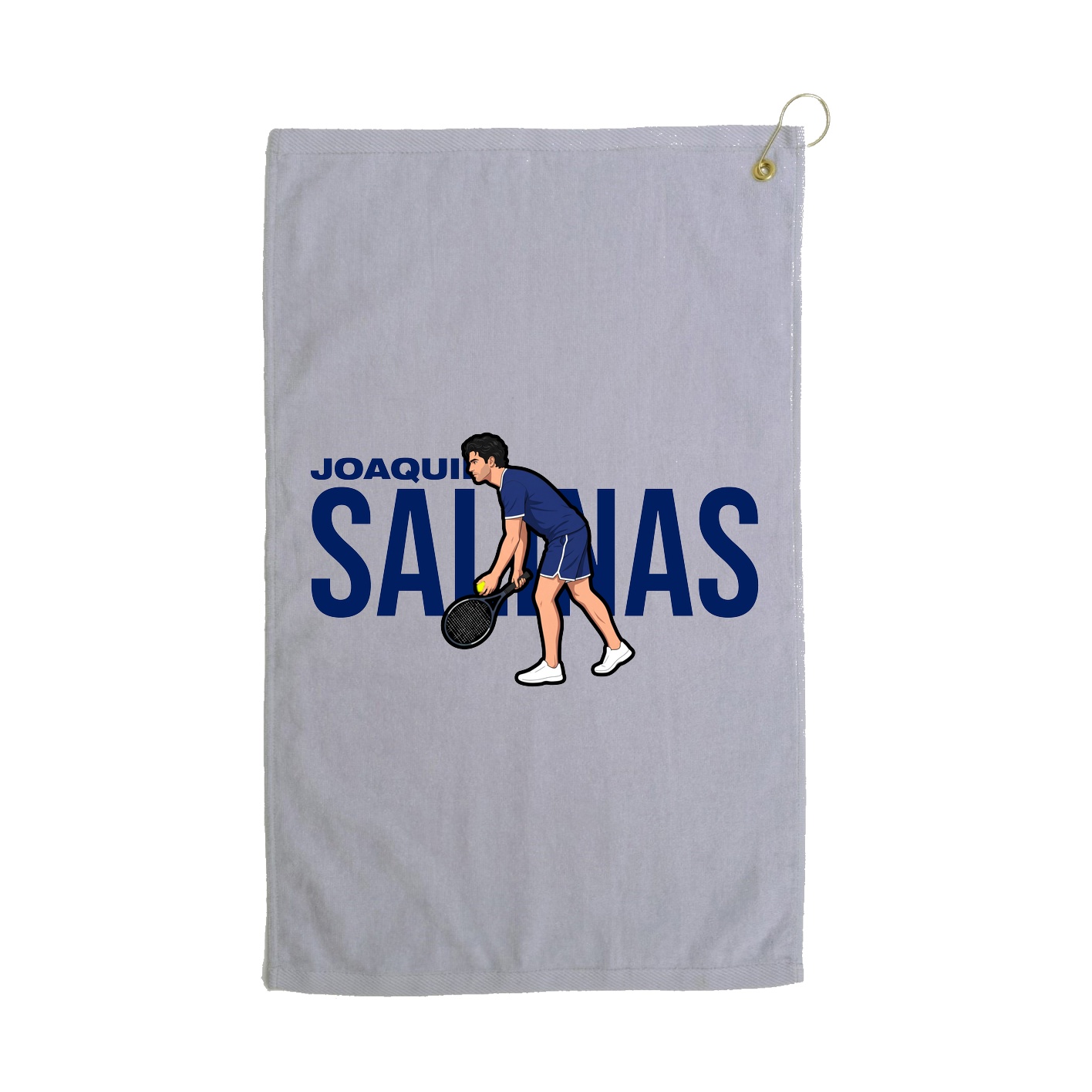 Golf Towel — Player Name in Grey