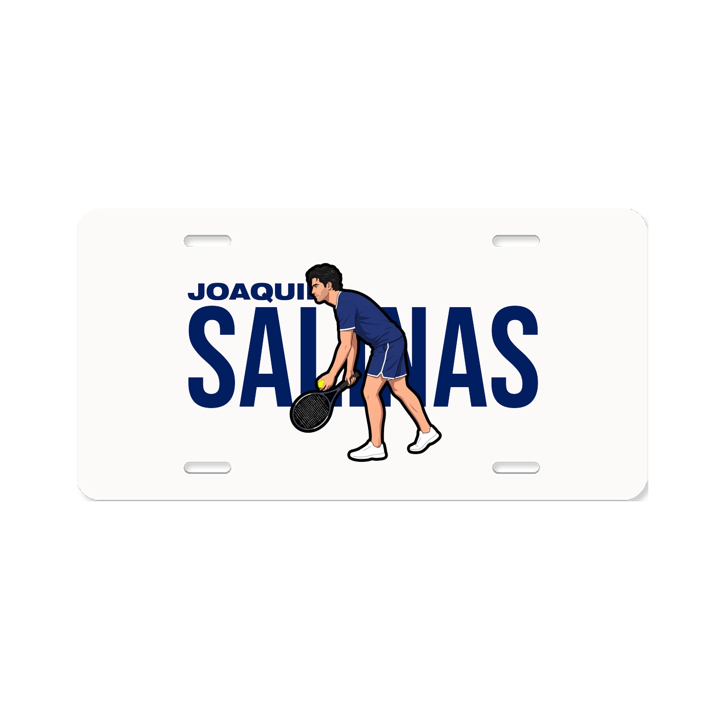 License Plate — Player Name in Classic