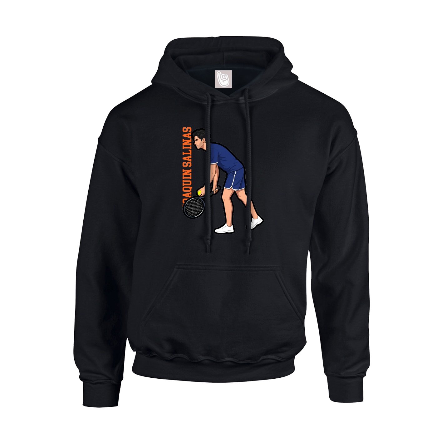 Youth Hoodie — Name Vertical in Black