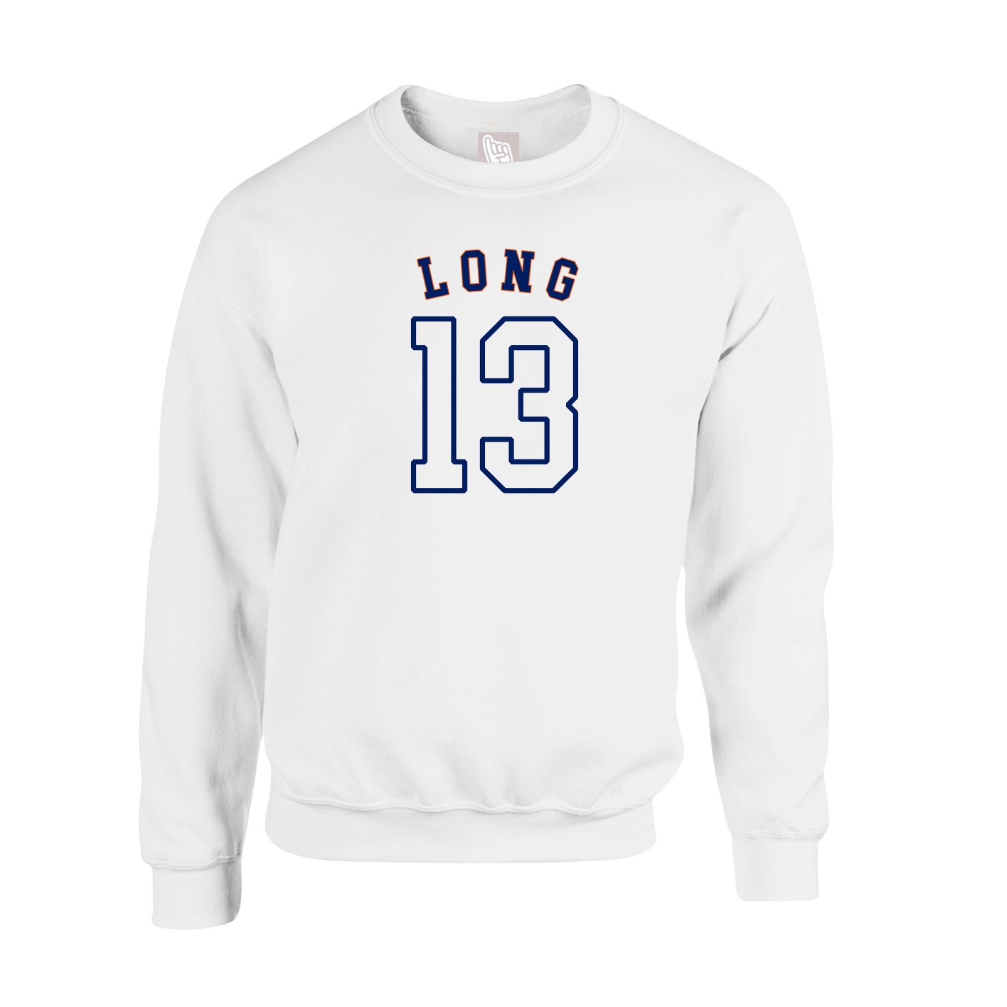 Fleece Crew — Shirsey Arch in White