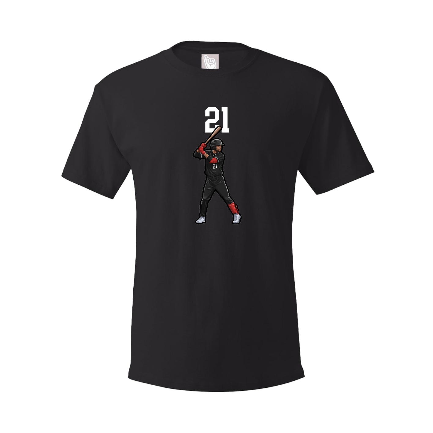 Youth Tee — Number Top in Black
