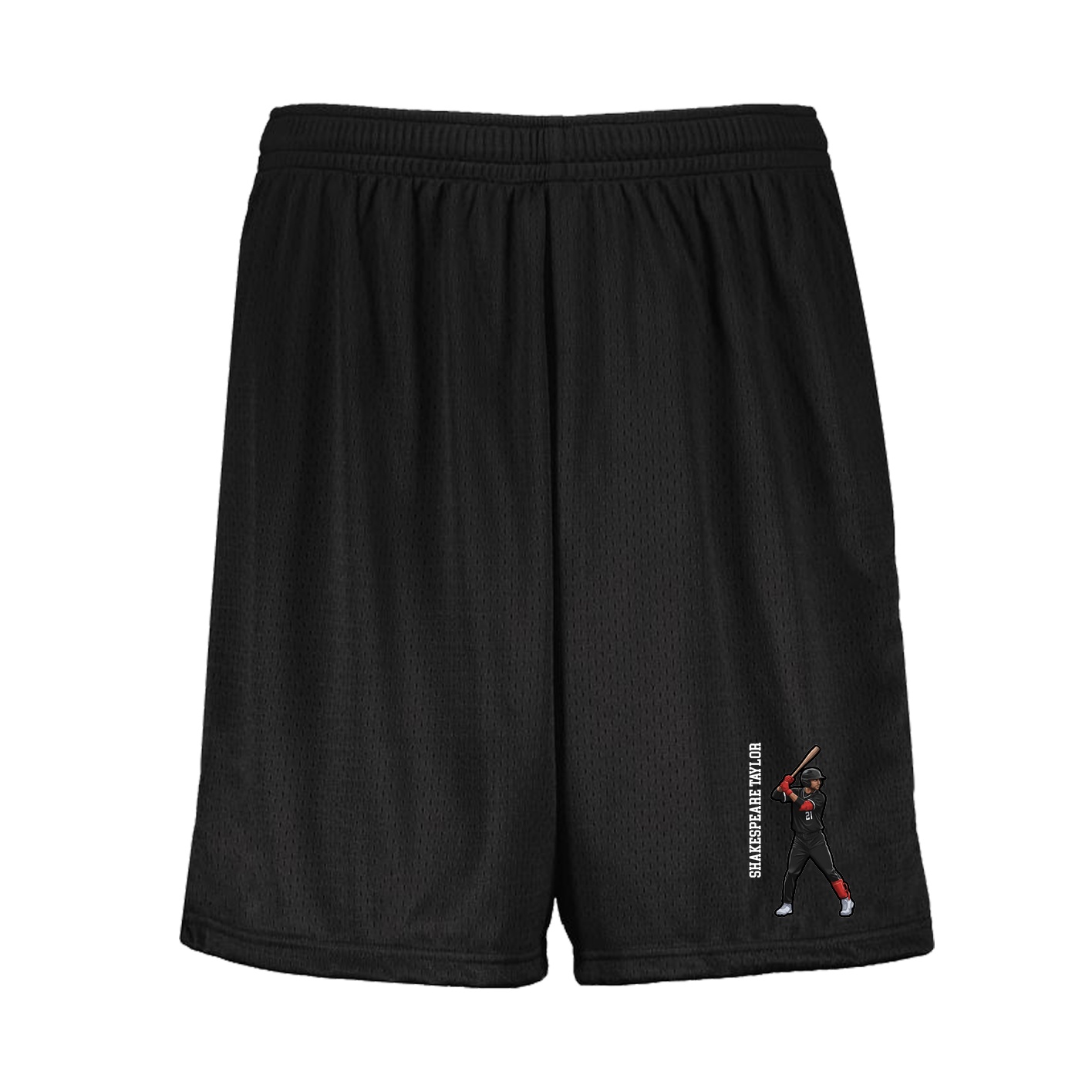 Shorts — Name Vertical in Black