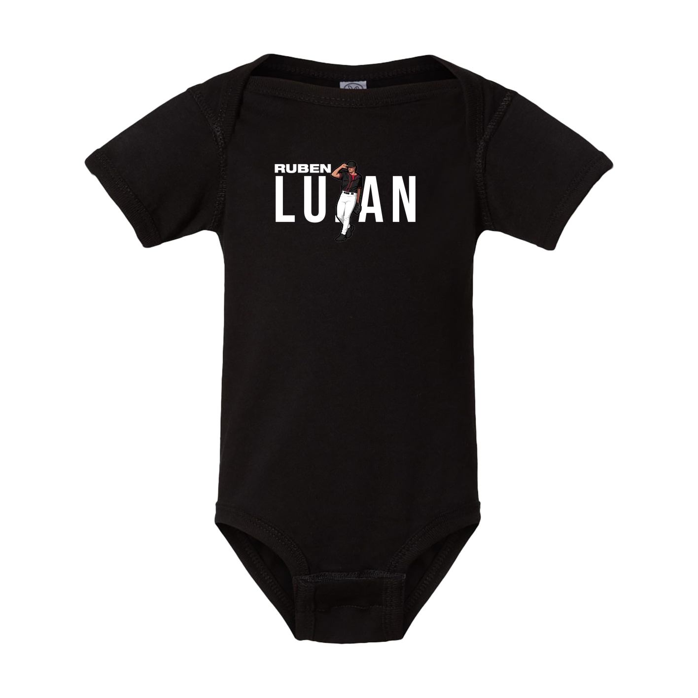 Baby Onesie — Player Name in Black