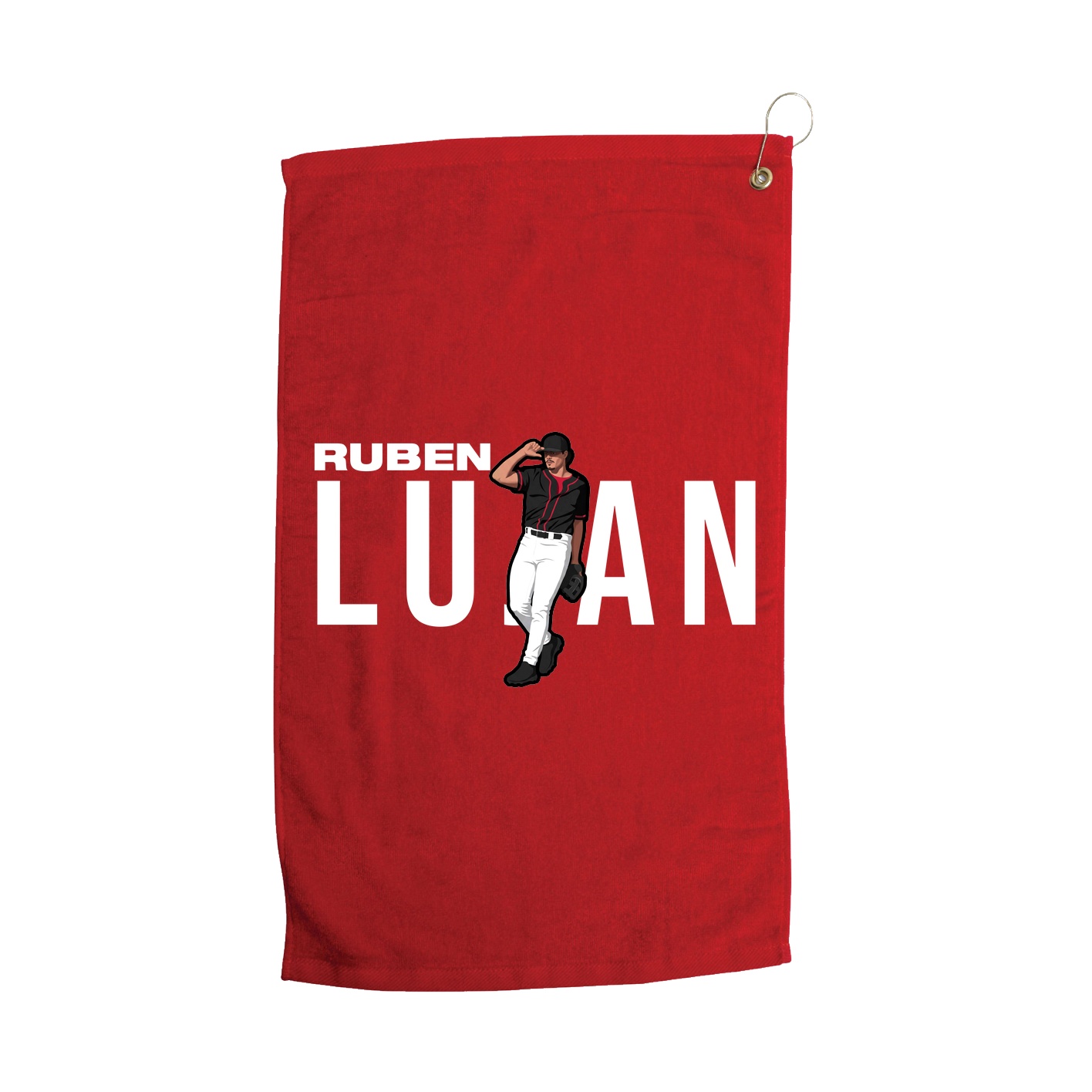 Golf Towel — Player Name in Red