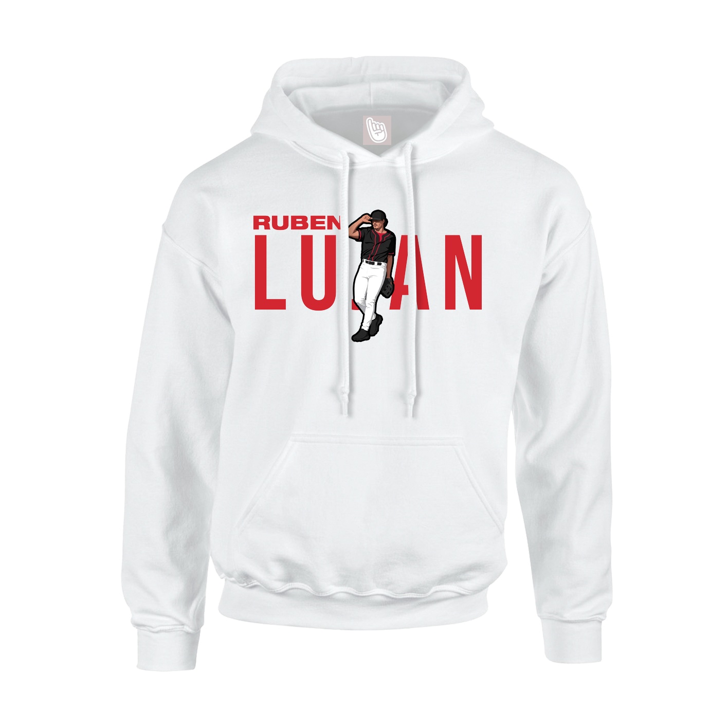 Youth Hoodie — Player Name in White