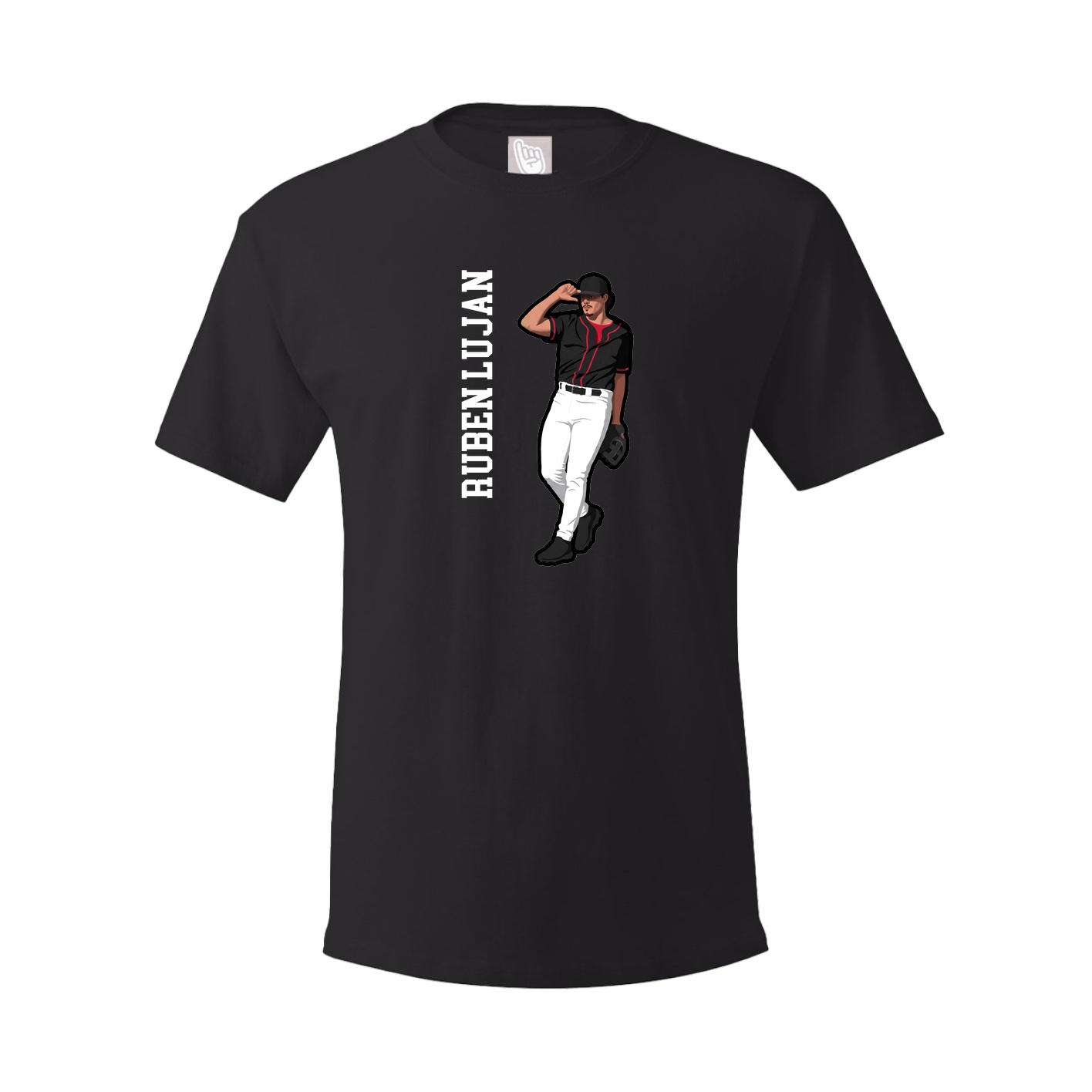 Tee — Name Vertical in Black