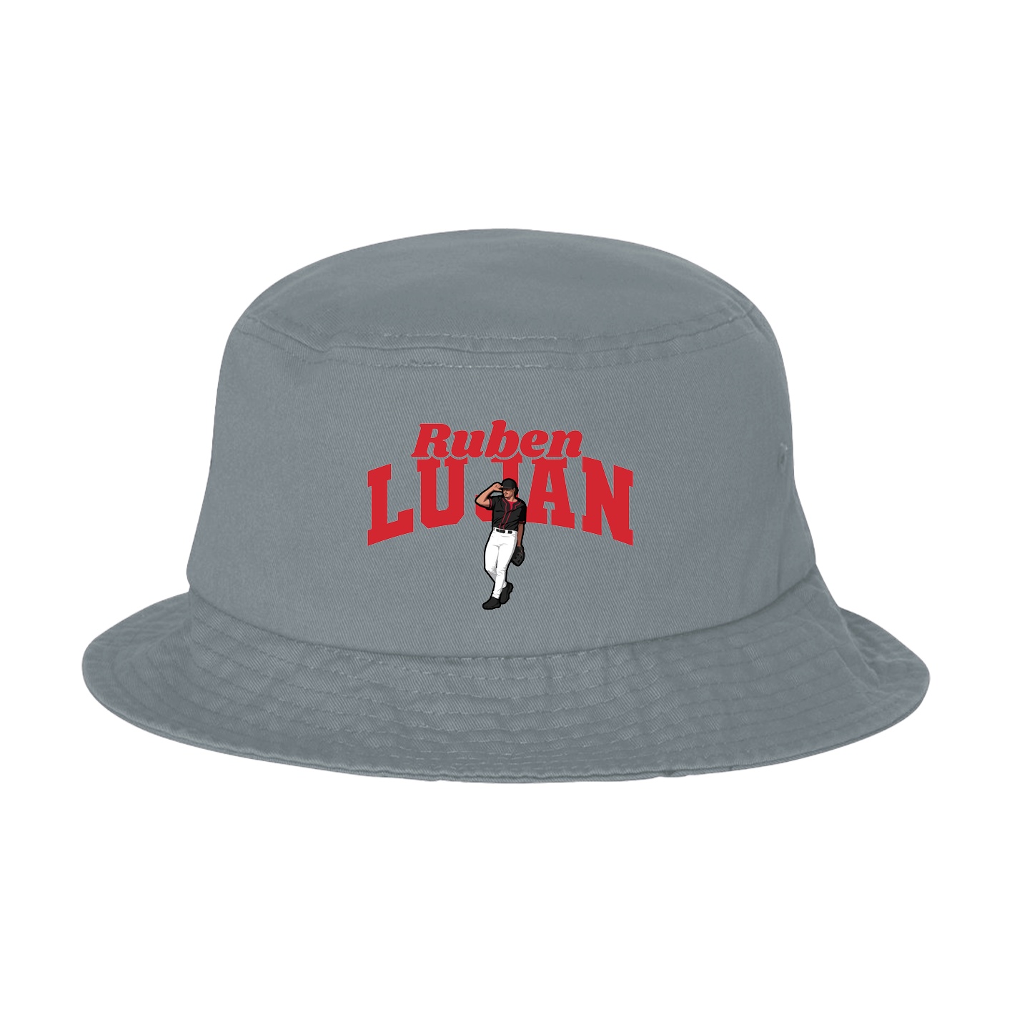 Bucket Cap — Signature Arch in Grey