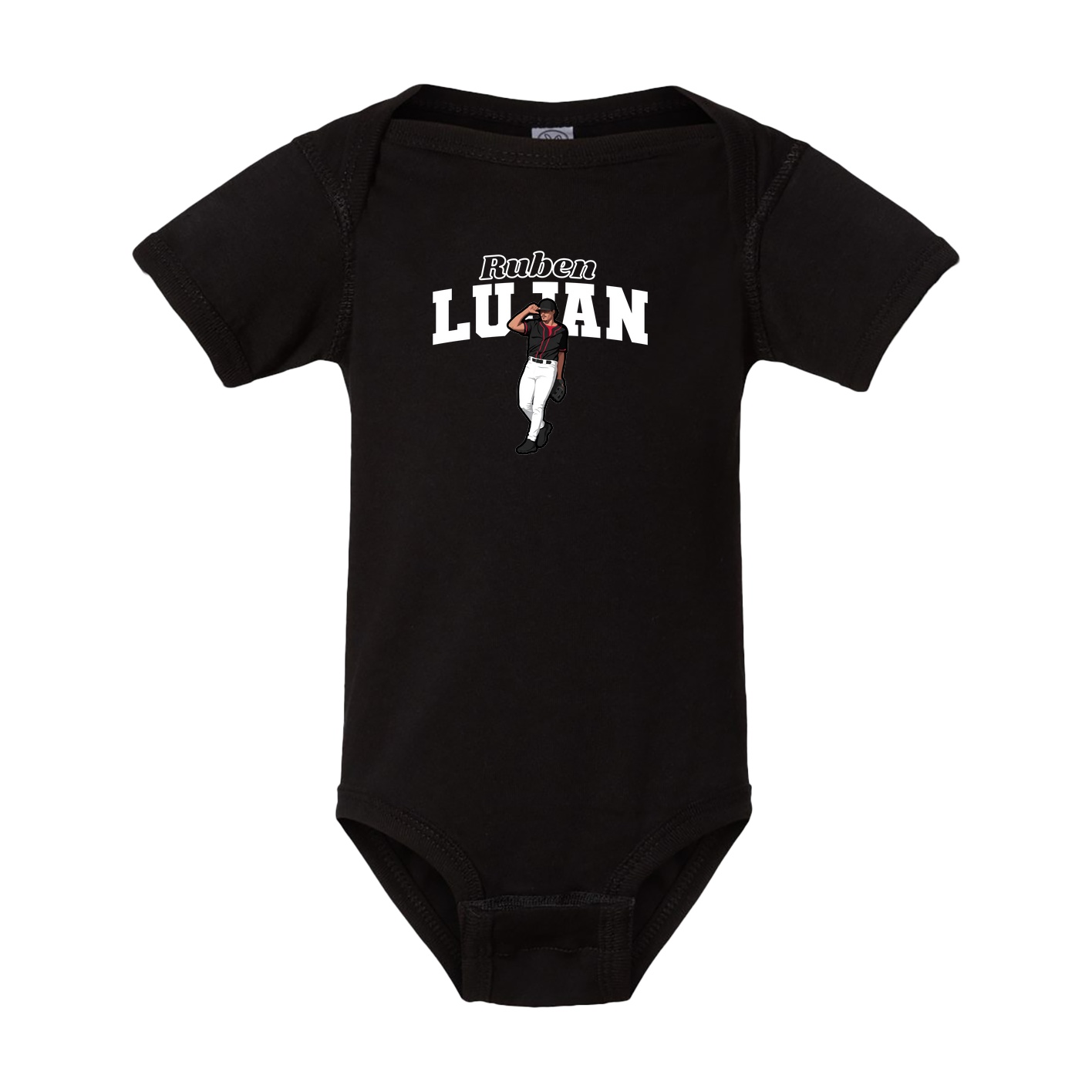 Baby Onesie — Name Arch in Black