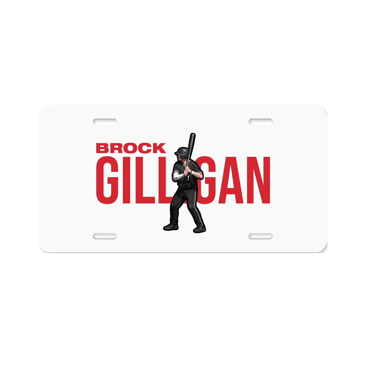 License Plate — Player Name in Classic