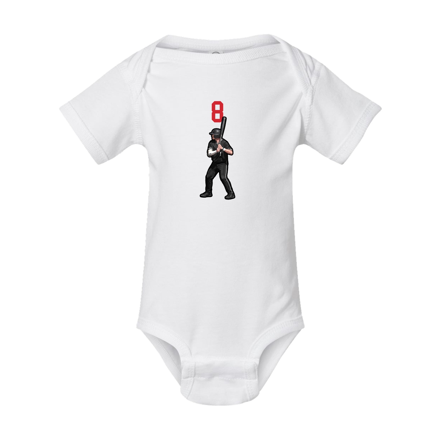 Baby Onesie — Number Top in White