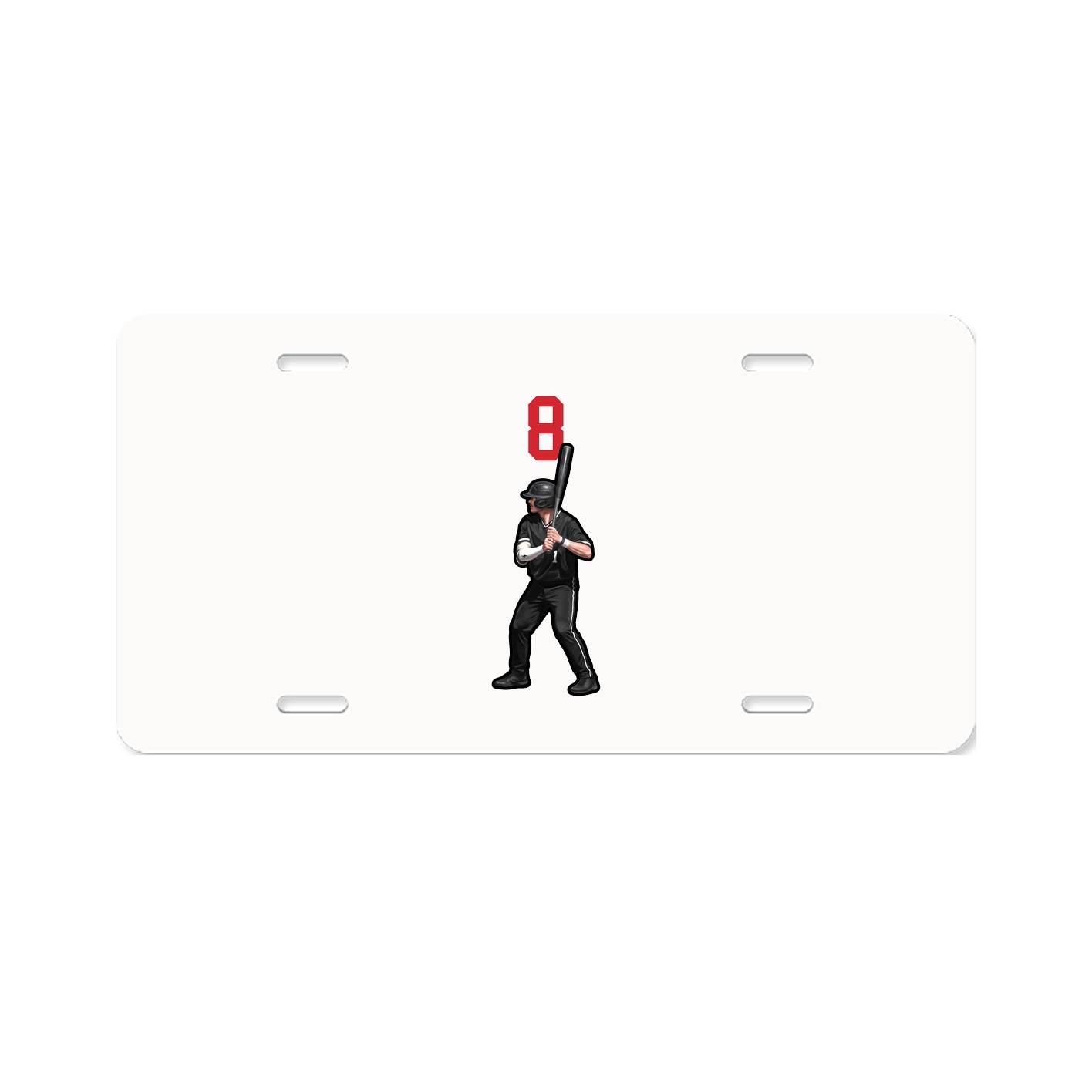 License Plate — Number Top in Classic