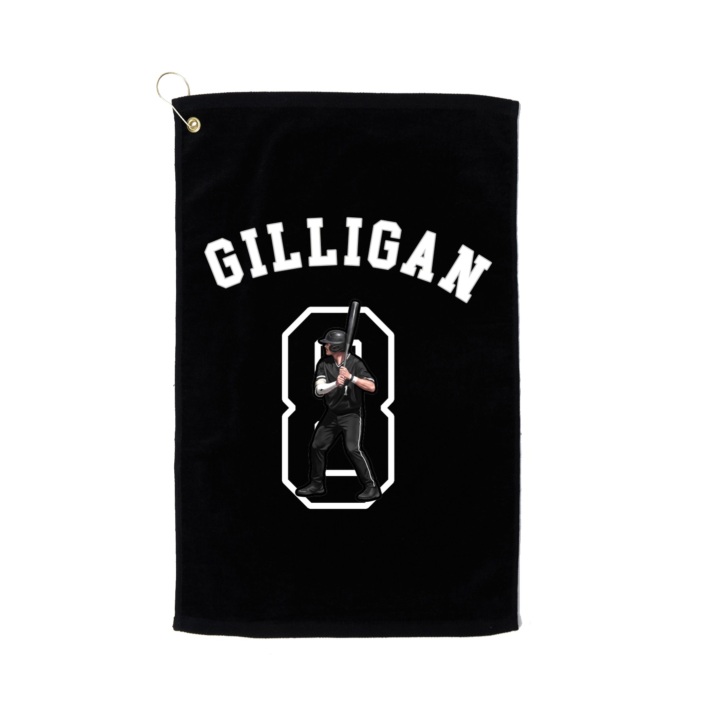 Golf Towel — Shirsey Arch in Black