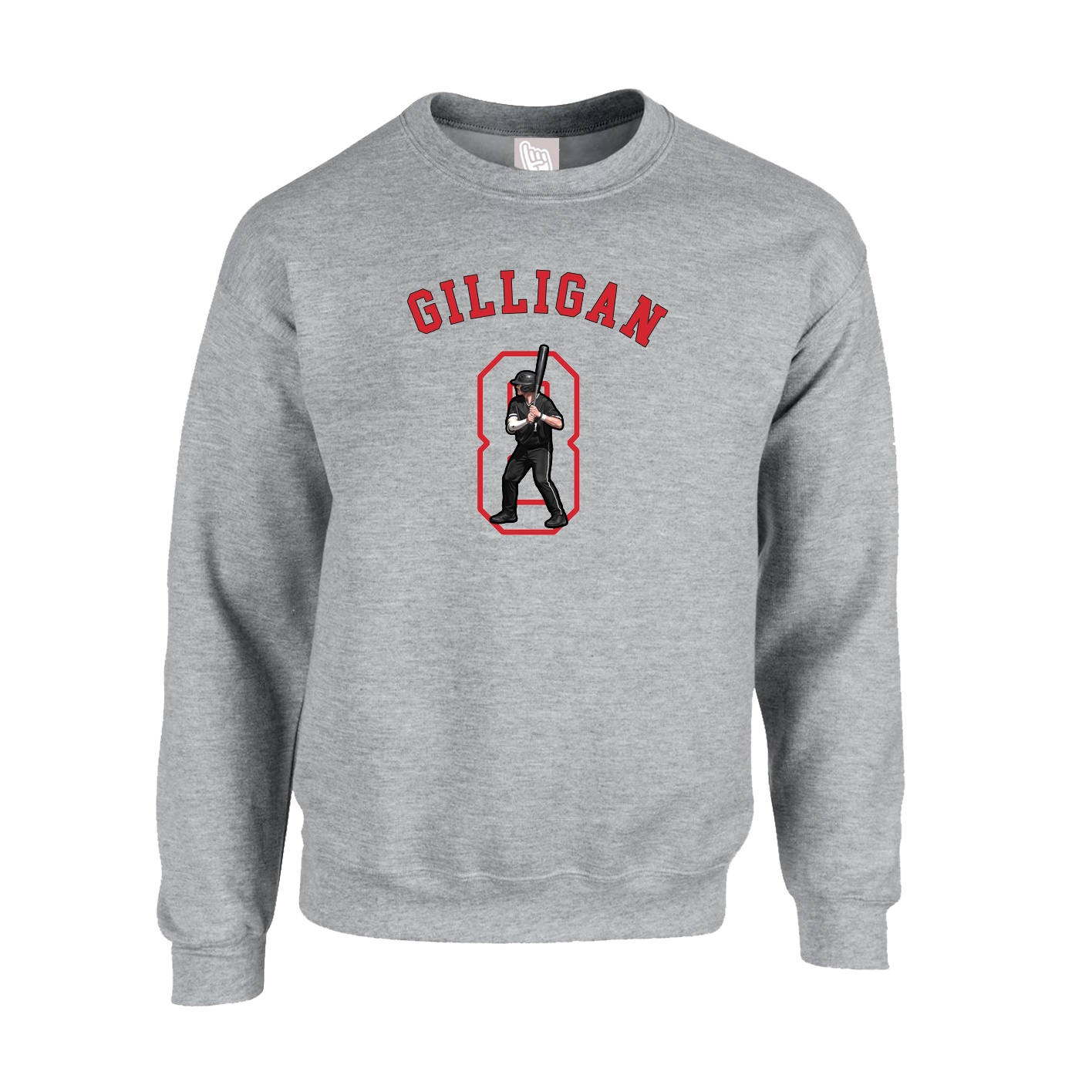 Fleece Crew — Shirsey Arch in Grey