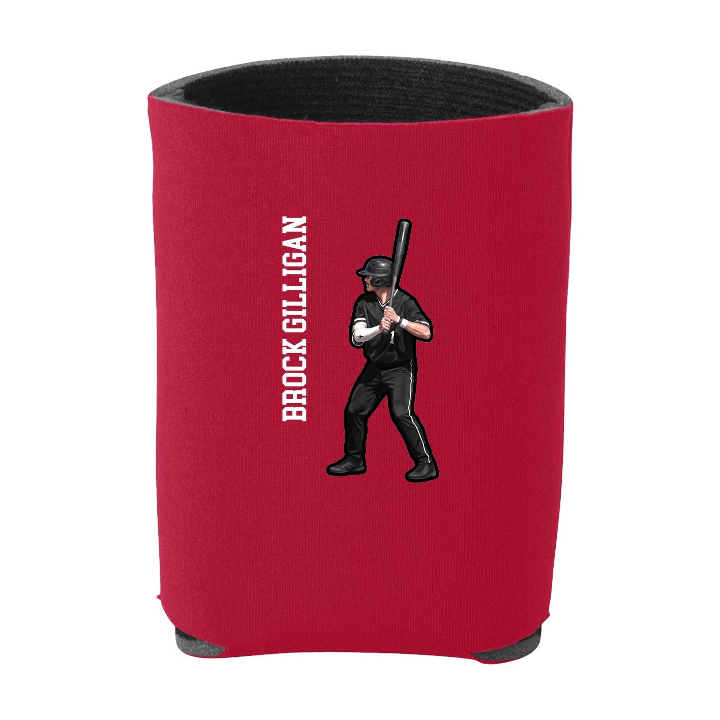 Can Holder — Name Vertical in Red