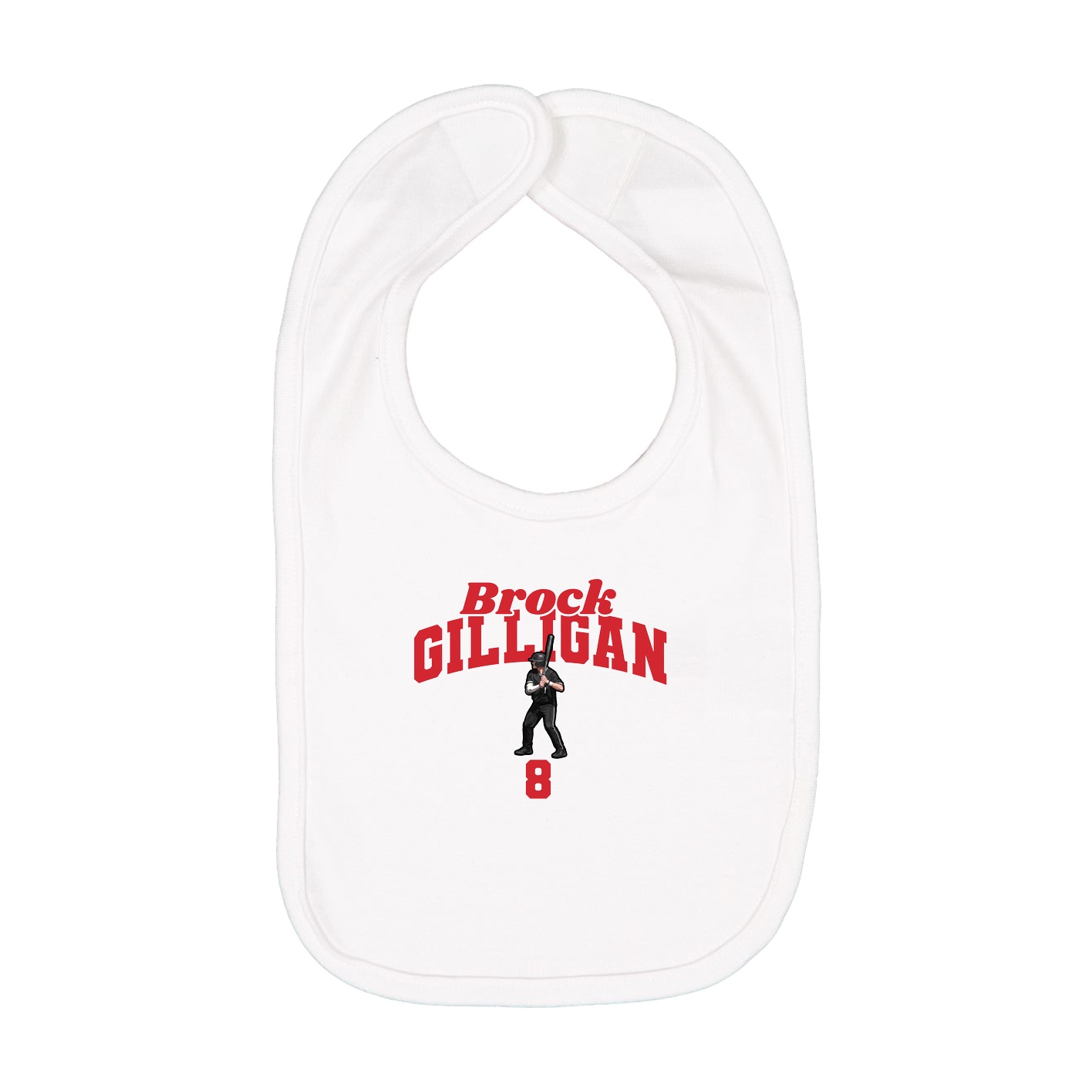 Infant Bib — Signature Arch in White