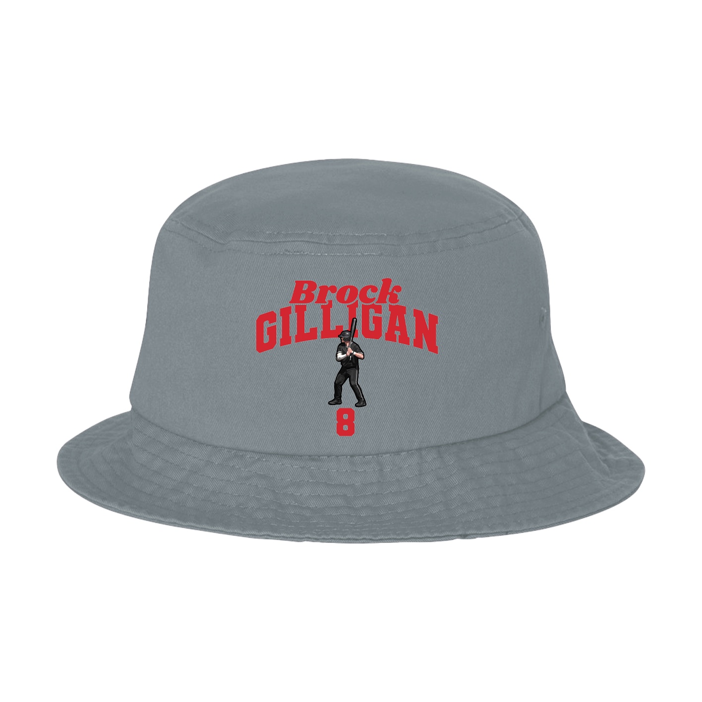 Bucket Cap — Signature Arch in Grey