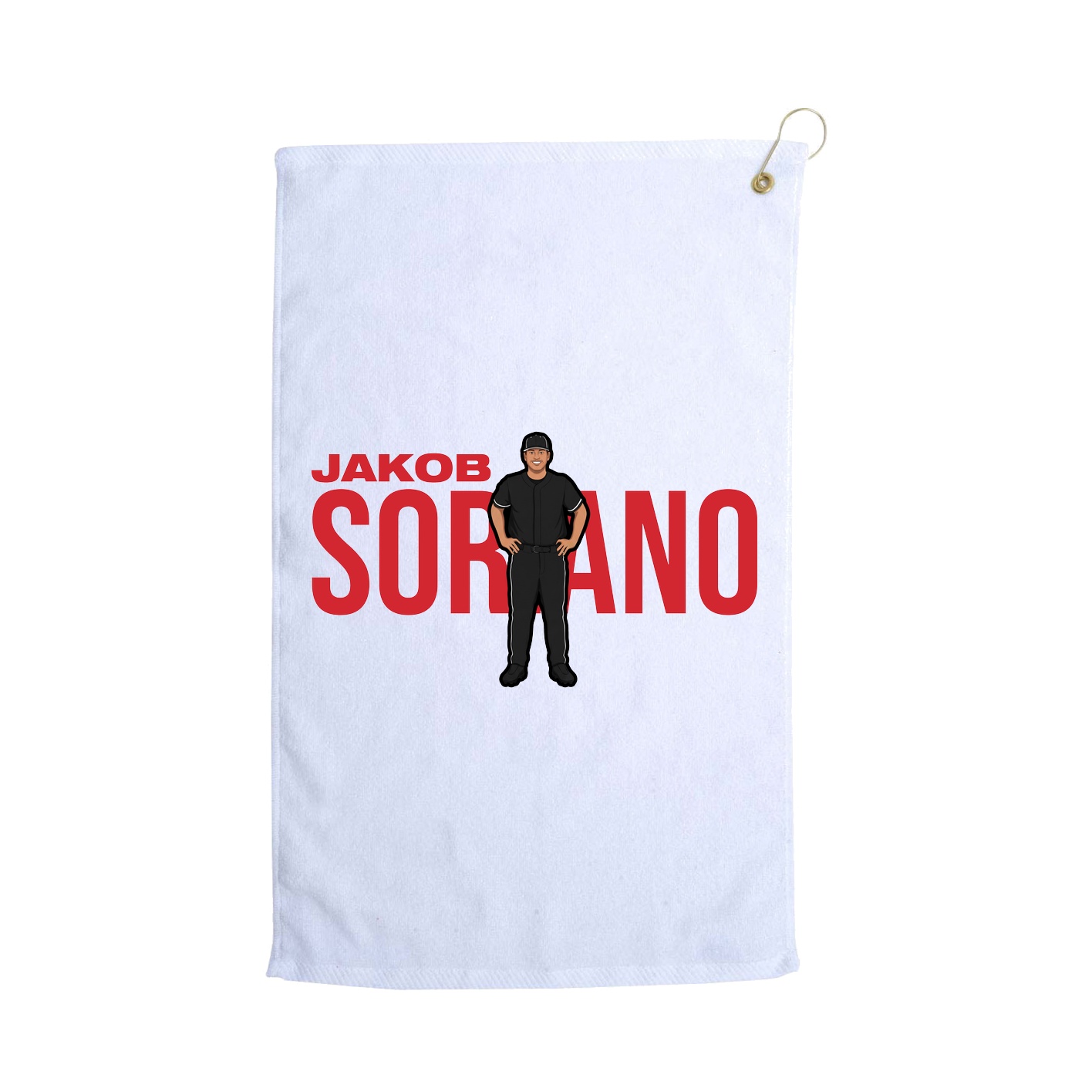 Golf Towel — Player Name in White