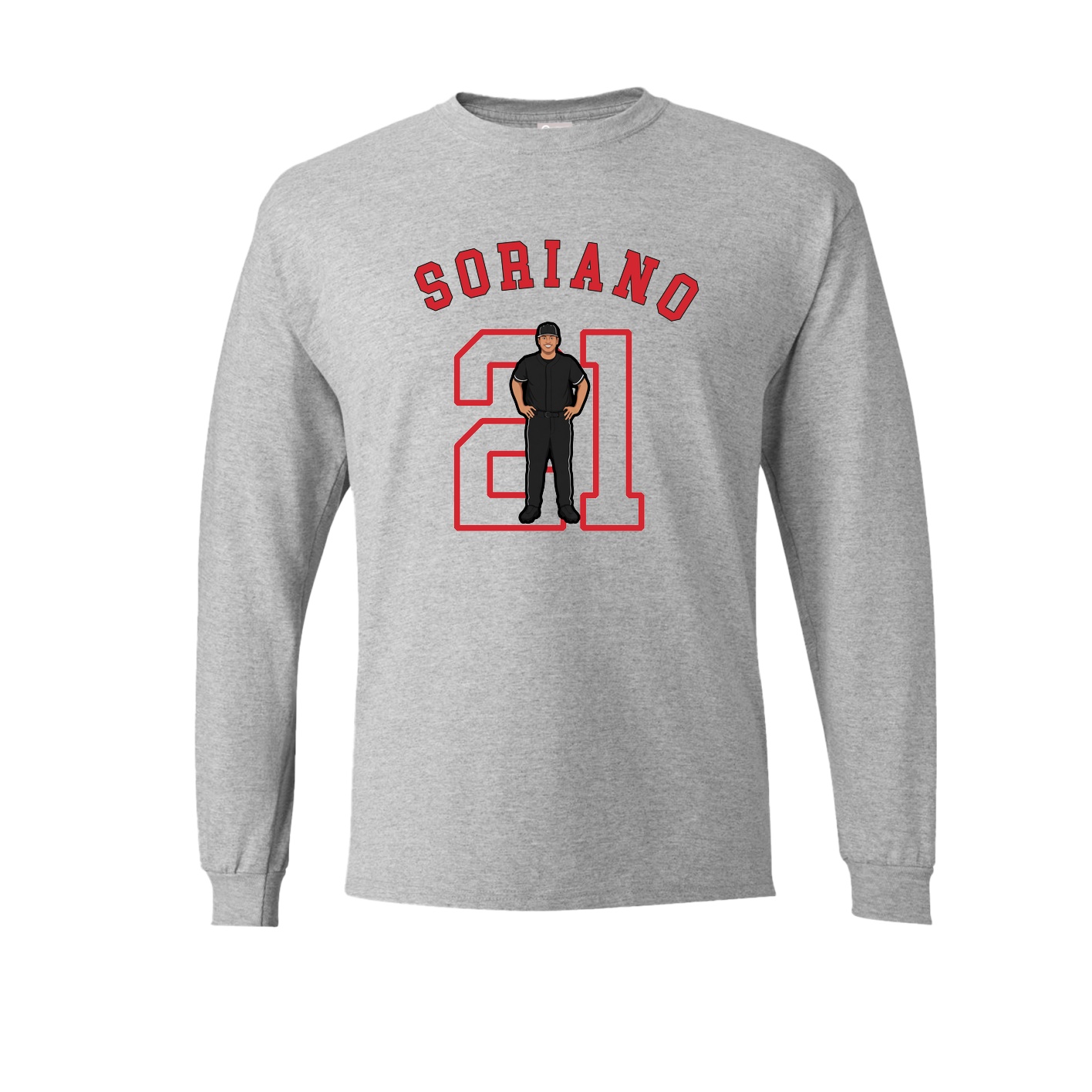 Long Sleeve Tee — Shirsey Arch in Grey