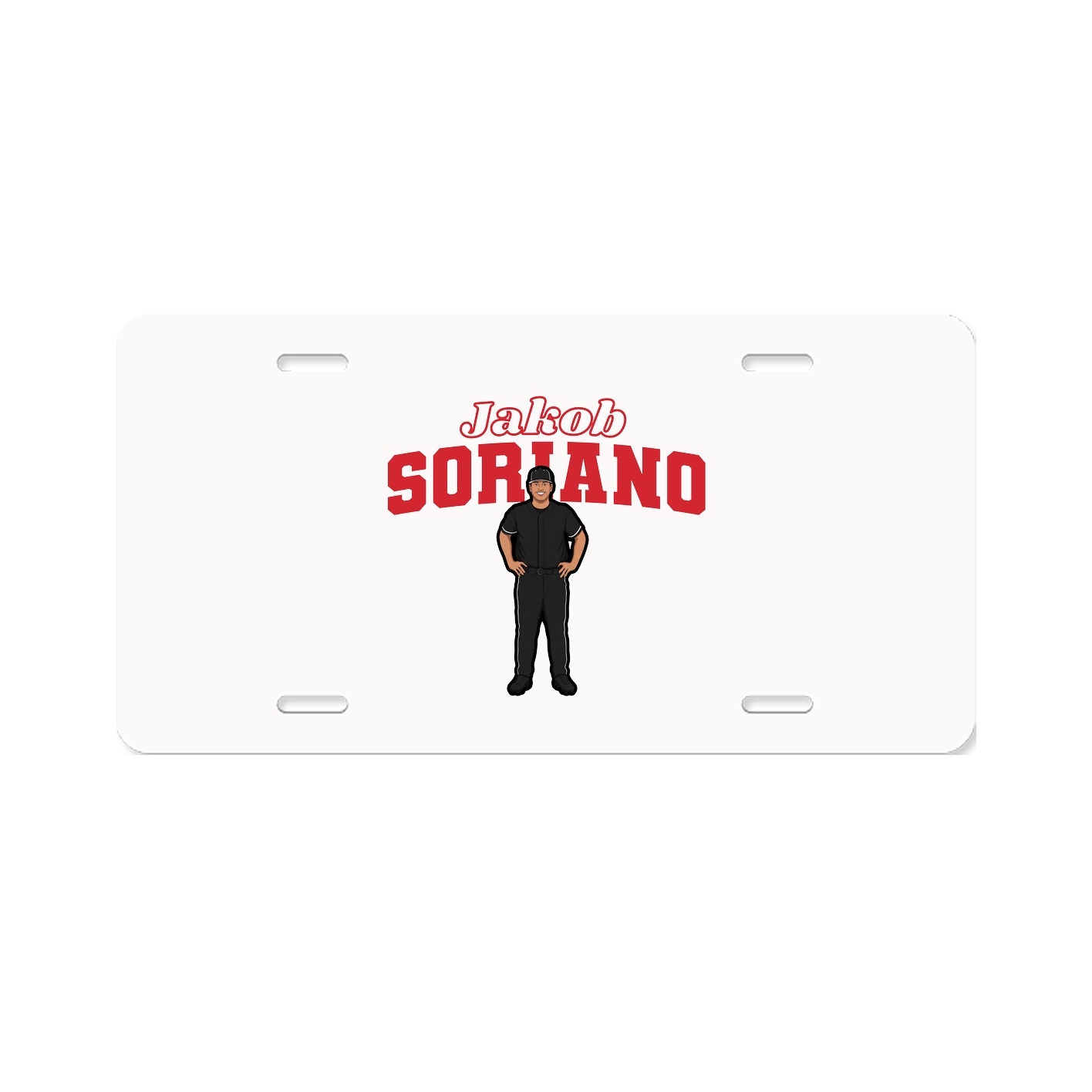 License Plate — Name Arch in Classic