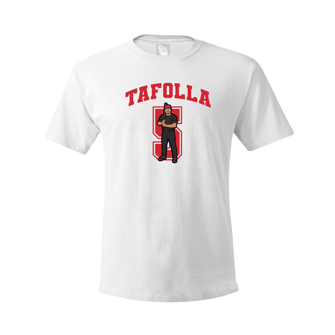 Youth Tee — Number in White