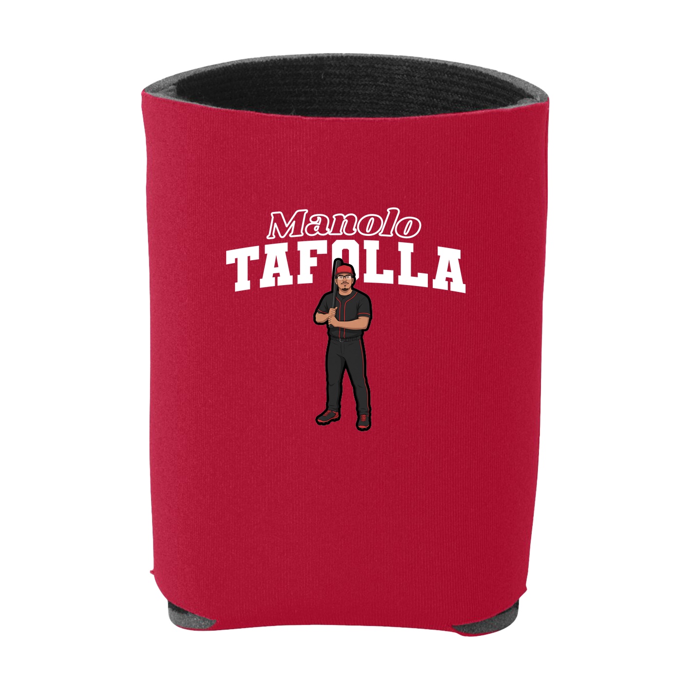 Can Holder — Name Arch in Red