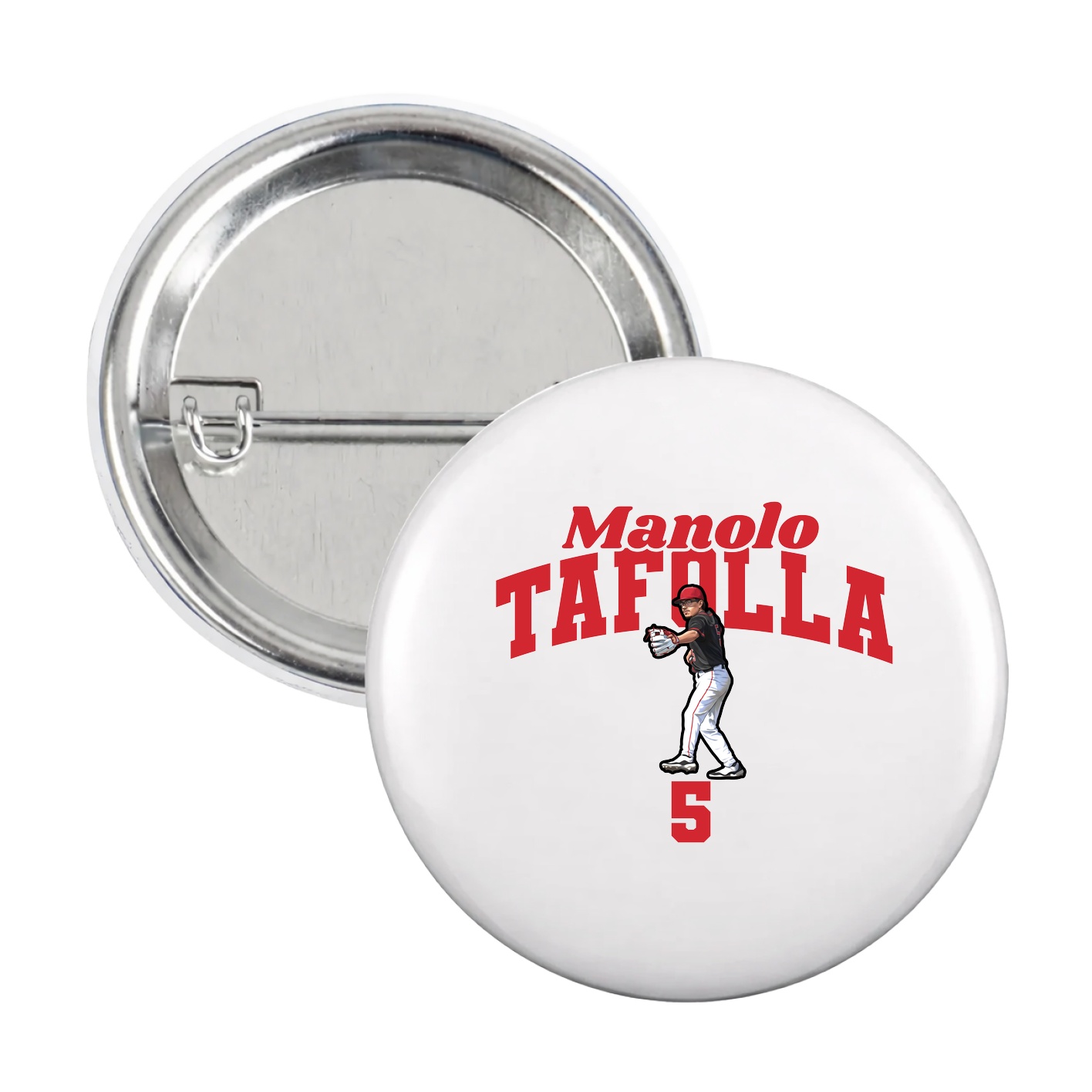 Game Day Button — Signature Arch in White