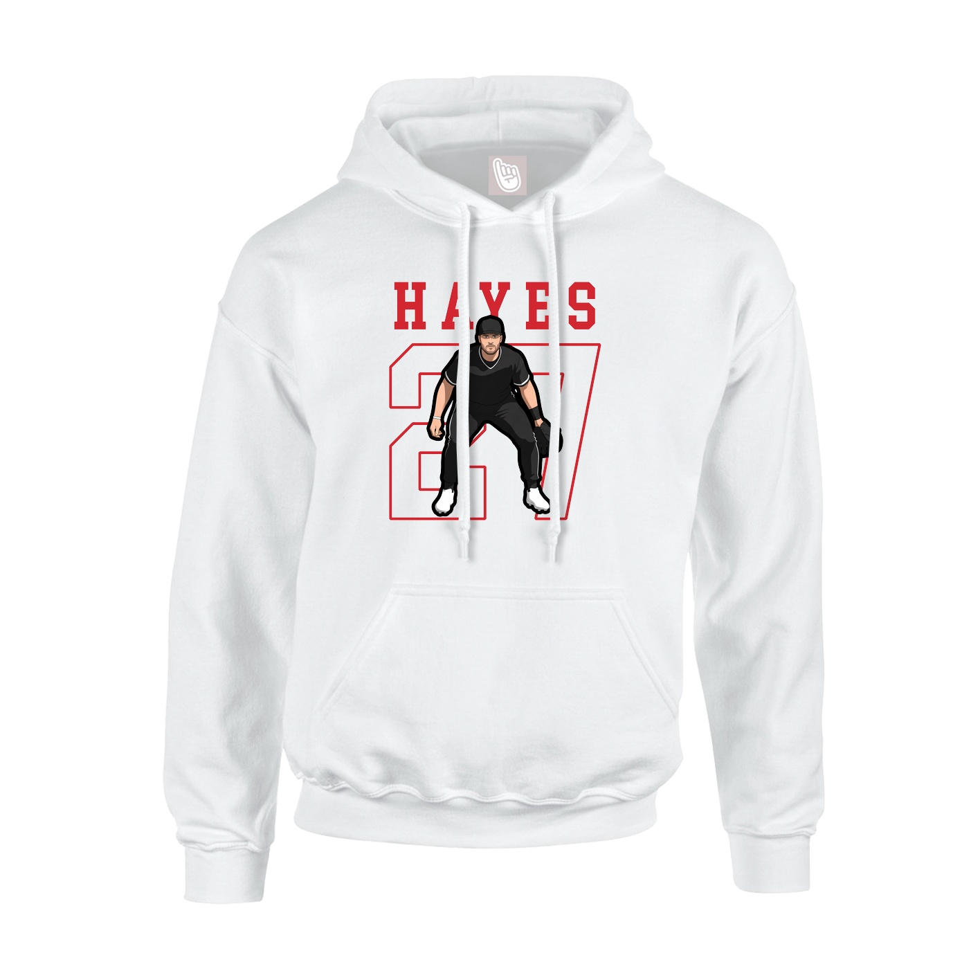 Hoodie — Shirsey in White