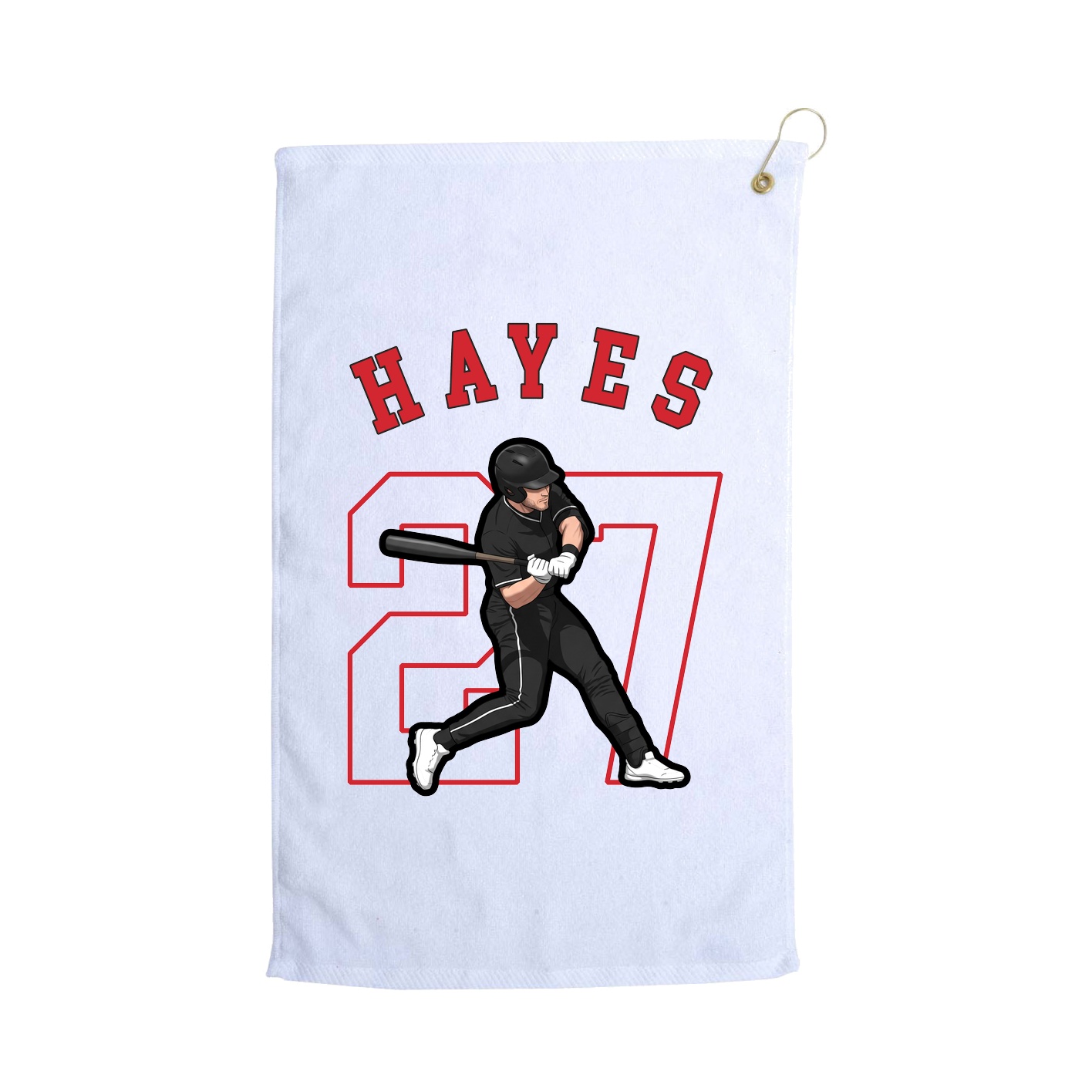 Golf Towel — Shirsey Arch in White
