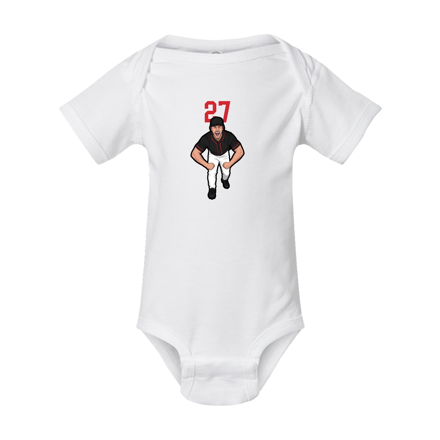 Baby Onesie — Number Top in White