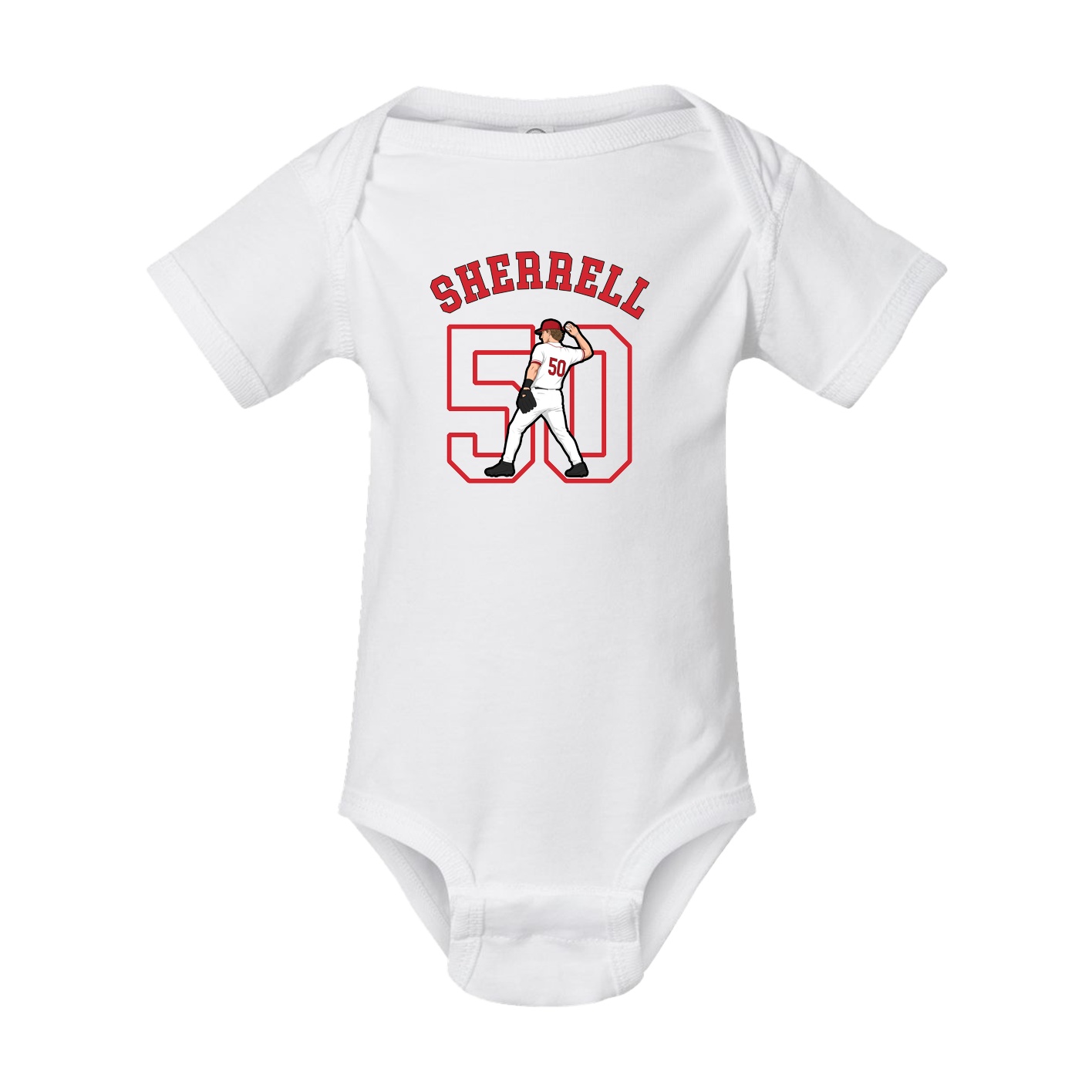 Baby Onesie — Shirsey Arch in White