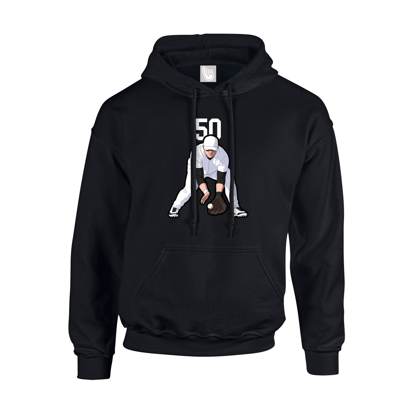 Youth Hoodie — Number Top in Black