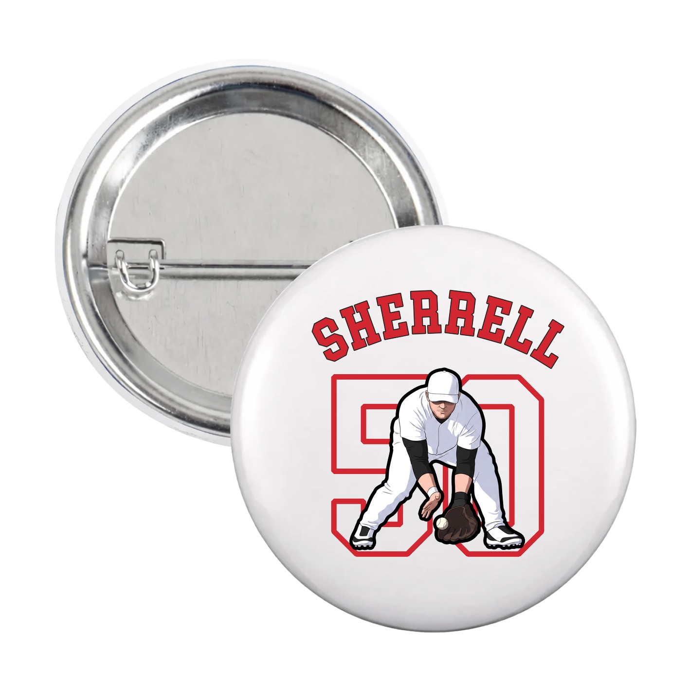 Game Day Button — Shirsey Arch in White