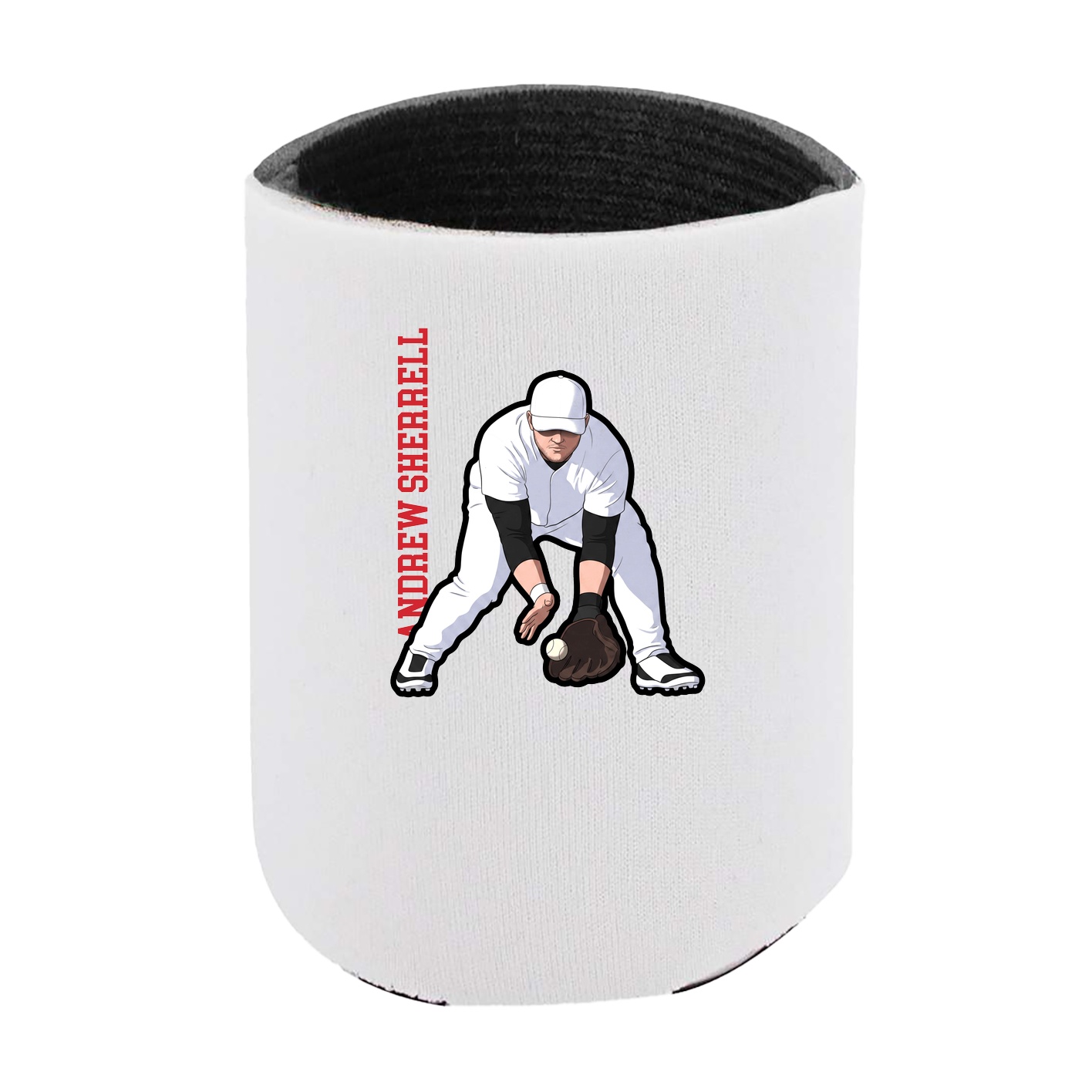 Can Holder — Name Vertical in White