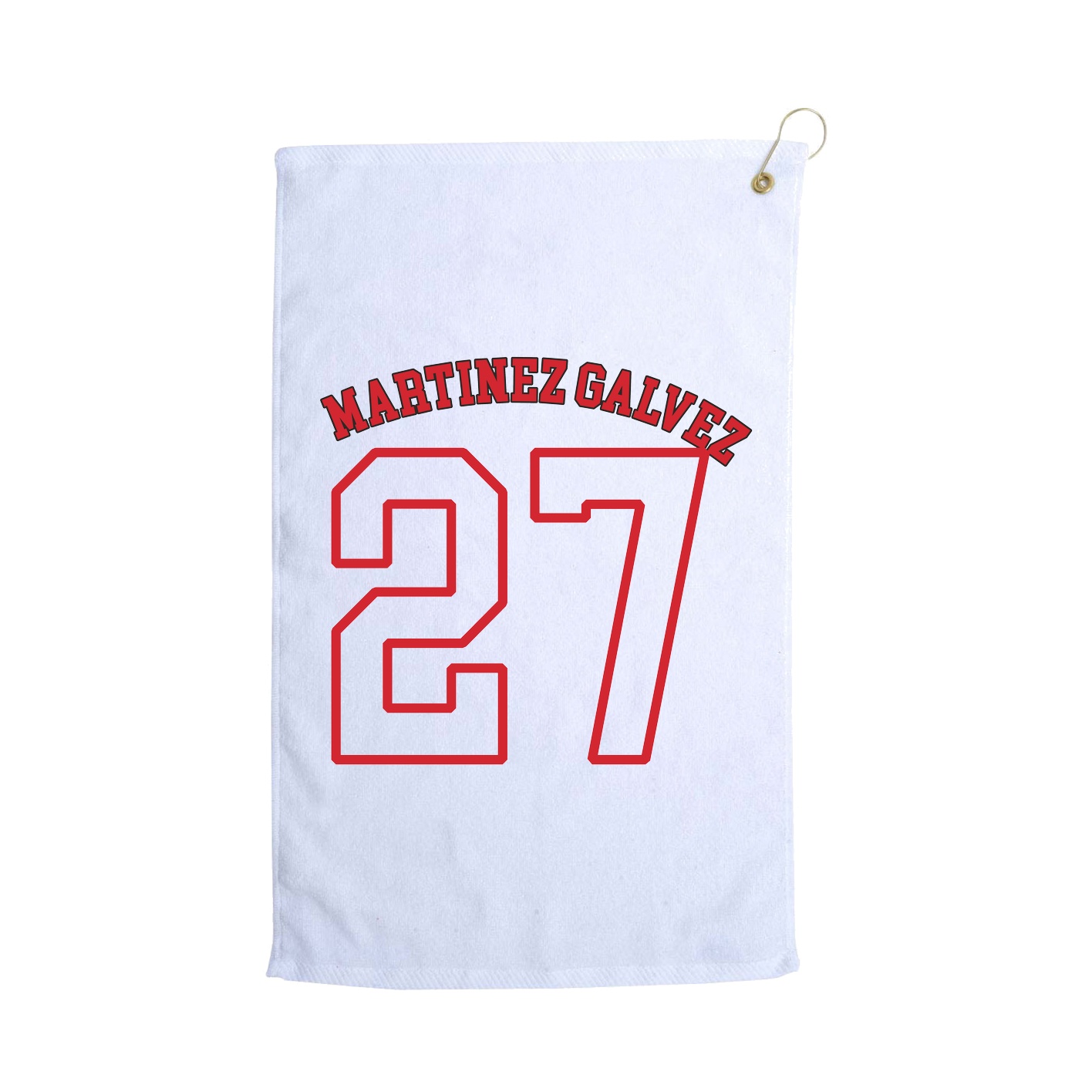 Golf Towel — Shirsey Arch in White