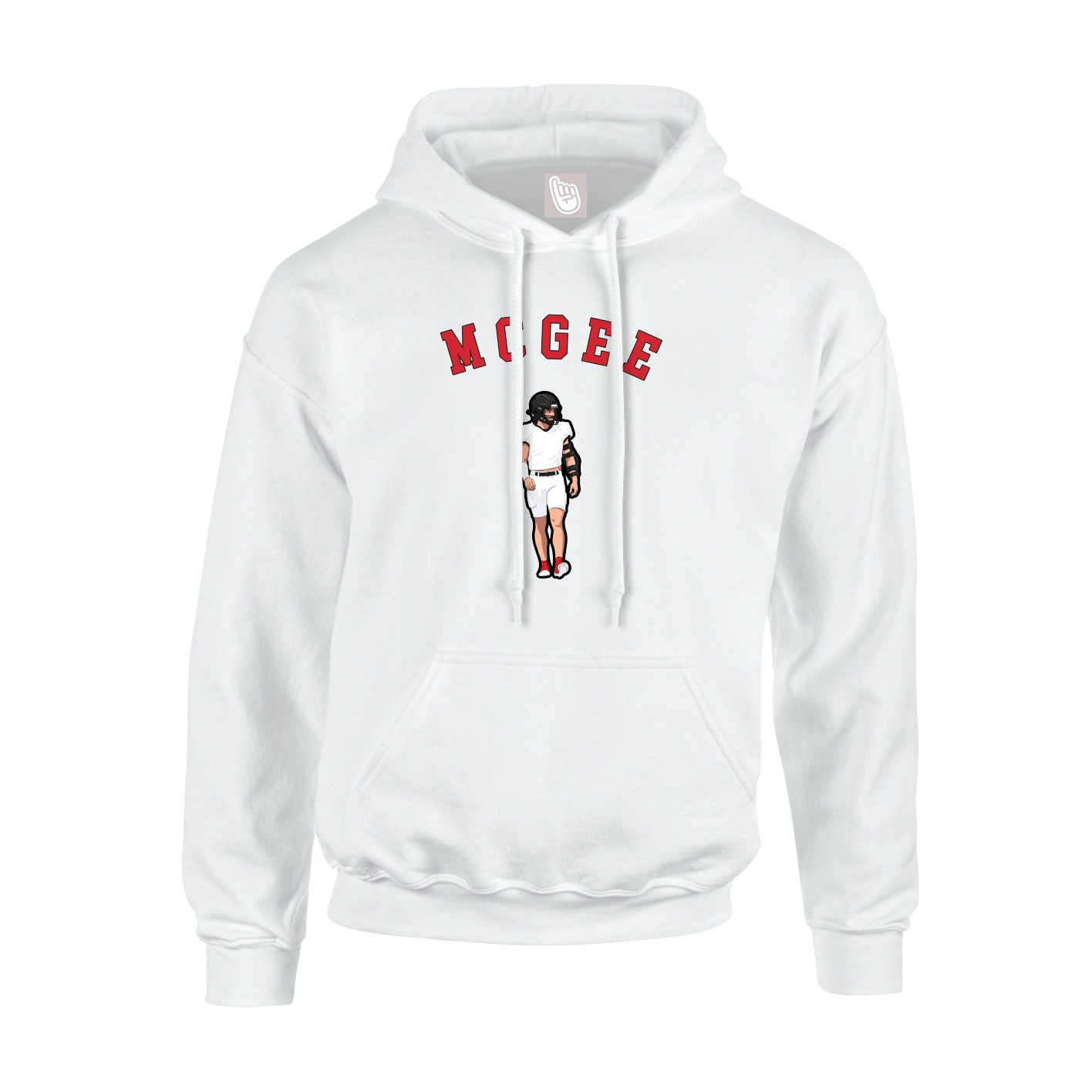Hoodie — Shirsey Arch in White