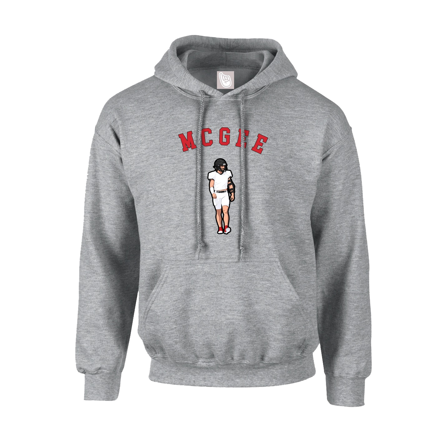 Youth Hoodie — Shirsey Arch in Grey