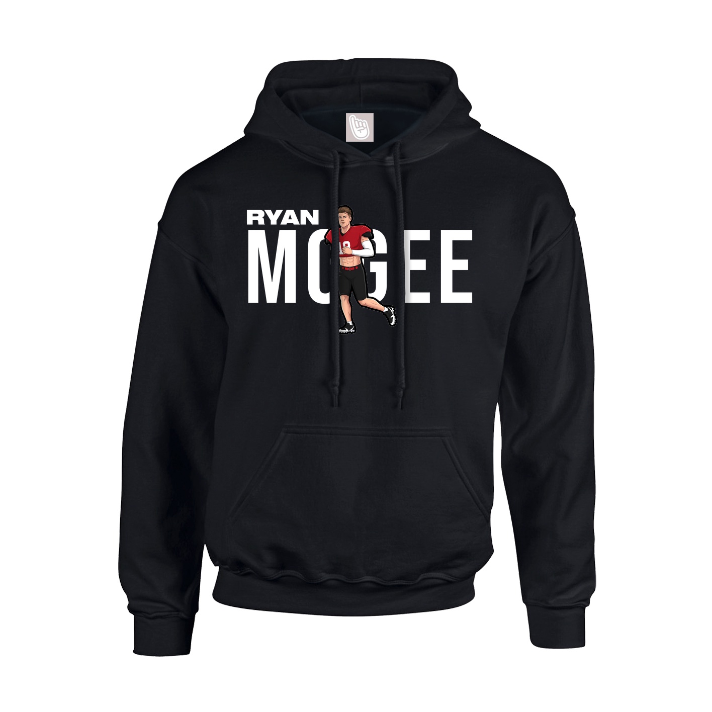 Hoodie — Player Name in Black