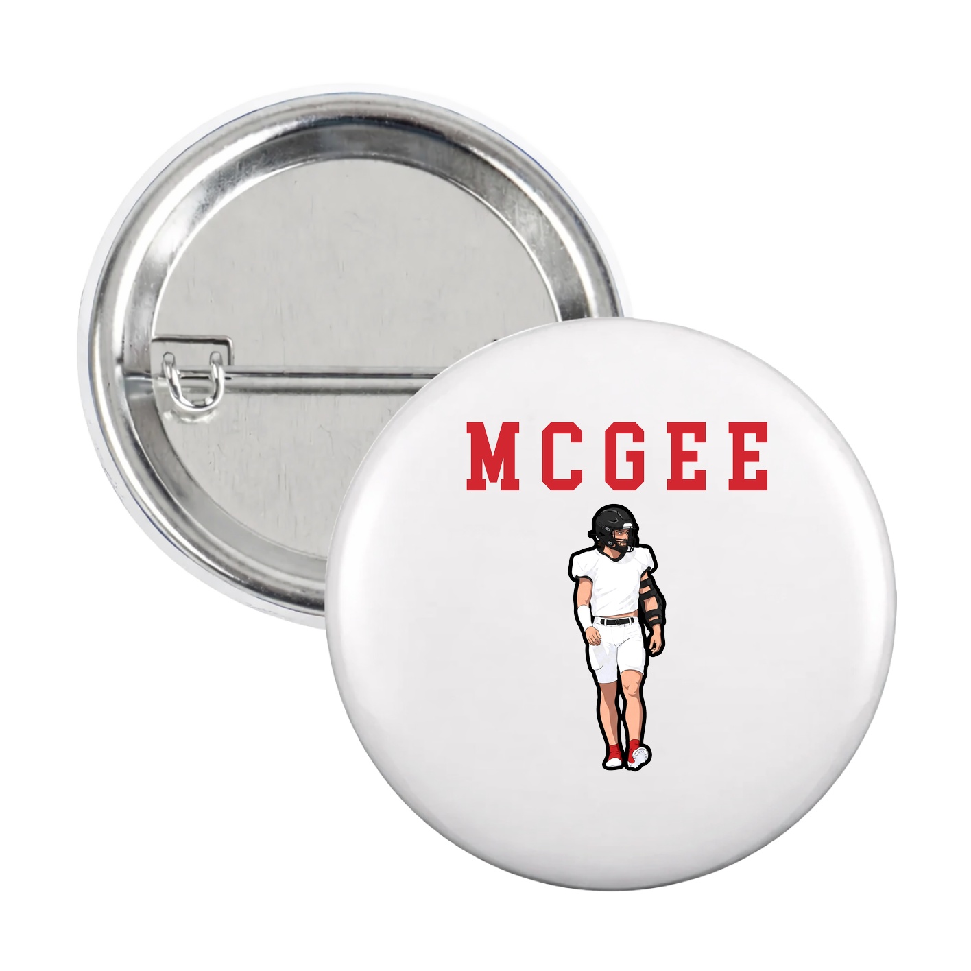 Game Day Button — Shirsey in White