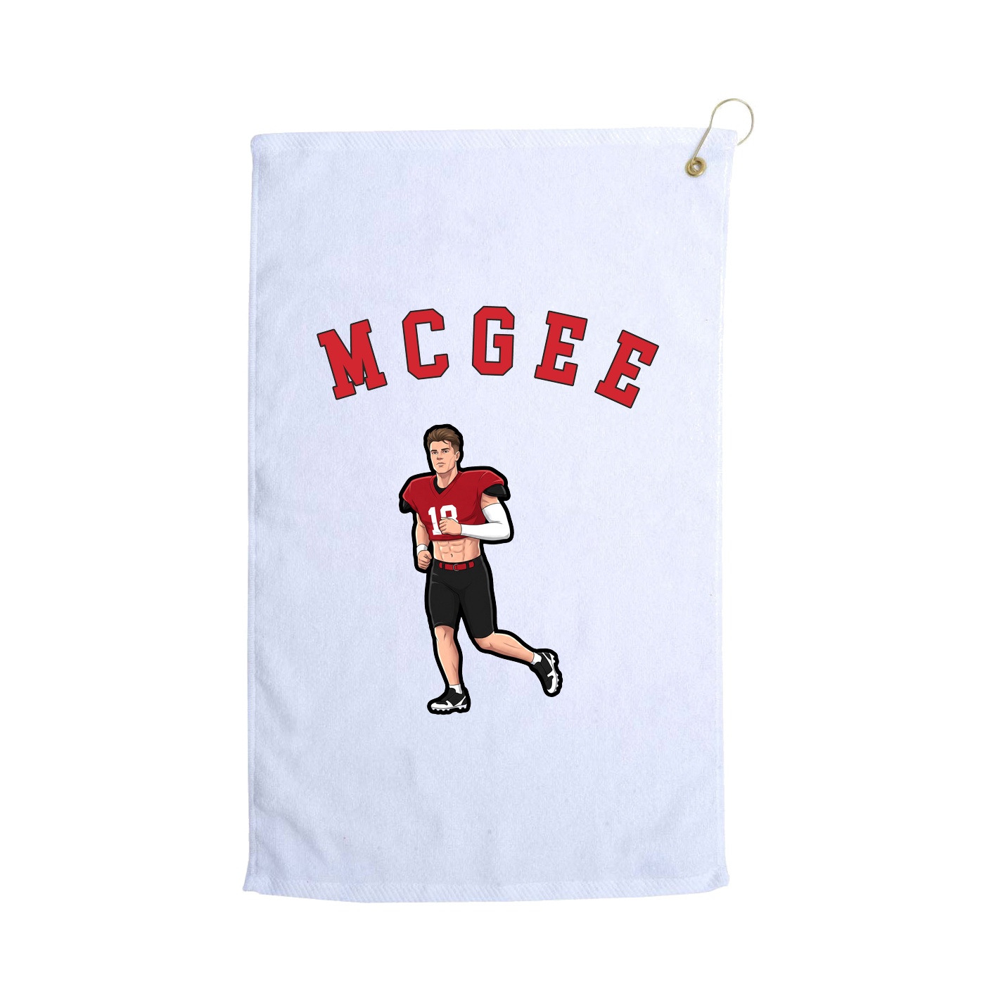 Golf Towel — Shirsey Arch in White