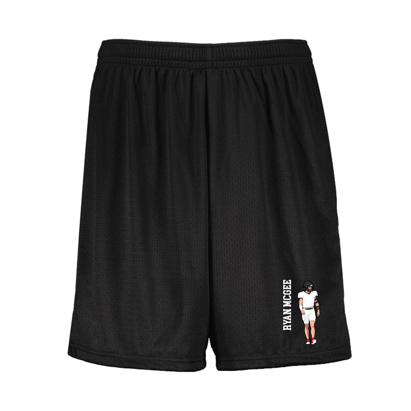 Shorts — Name Vertical in Black