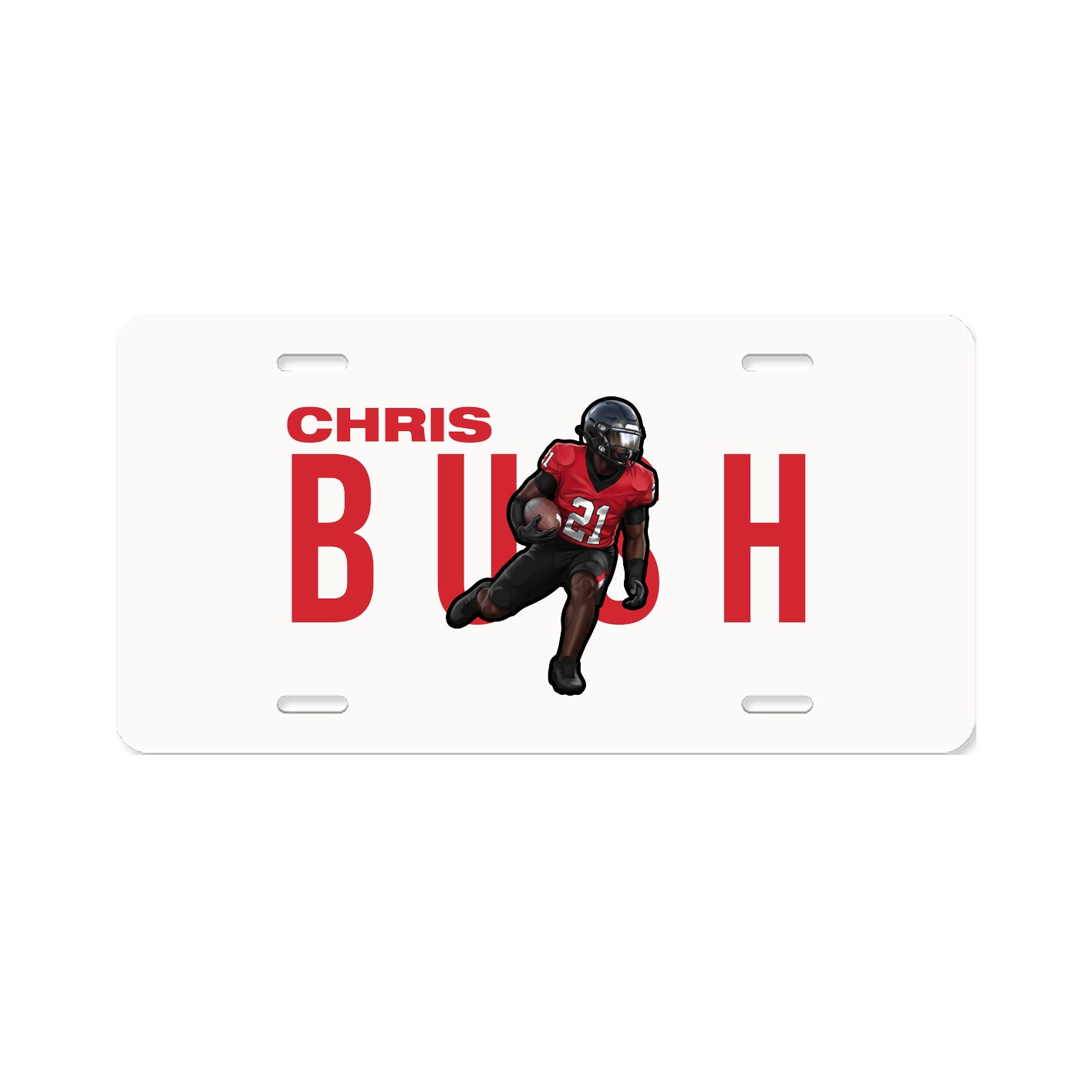 License Plate — Player Name in Classic