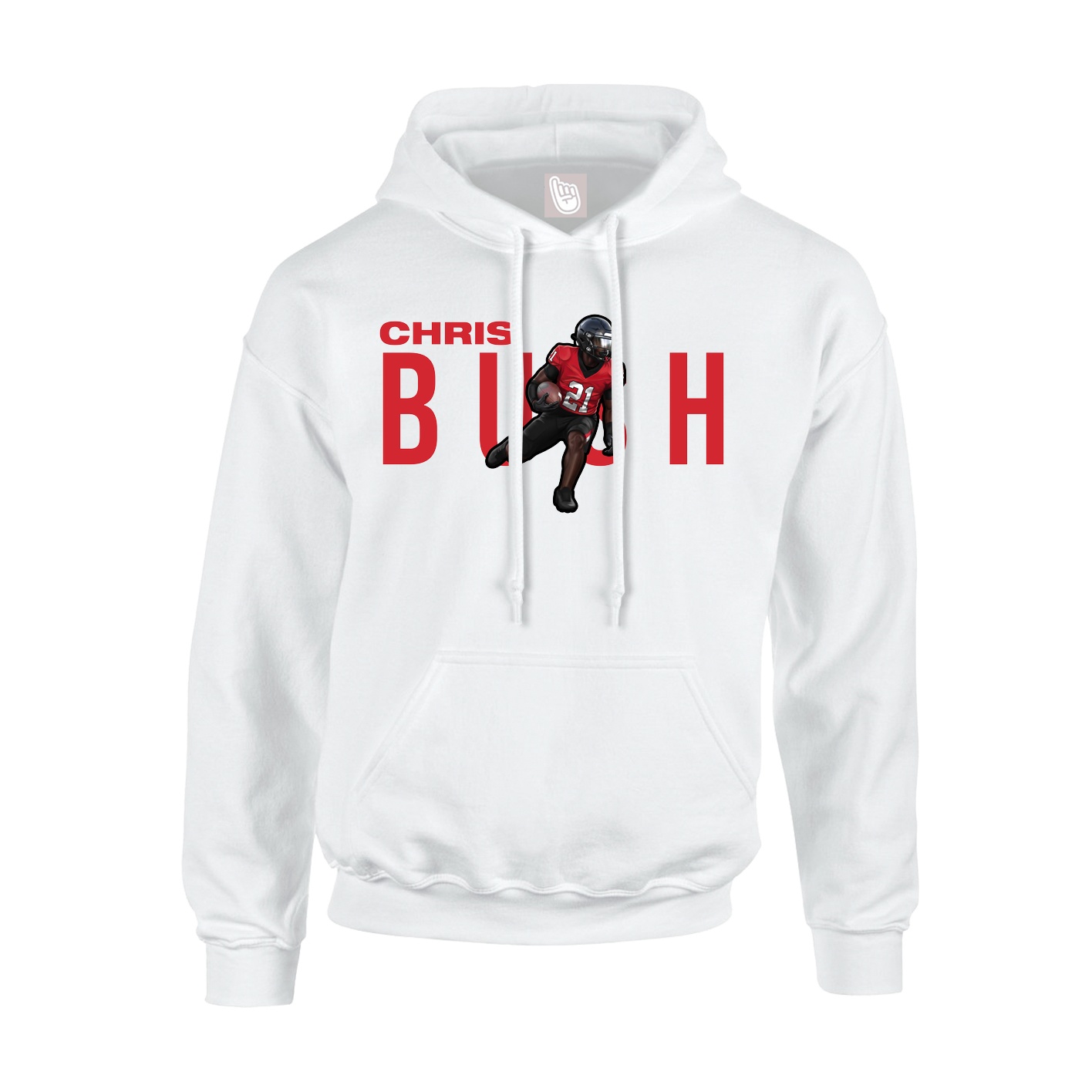 Youth Hoodie — Player Name in White