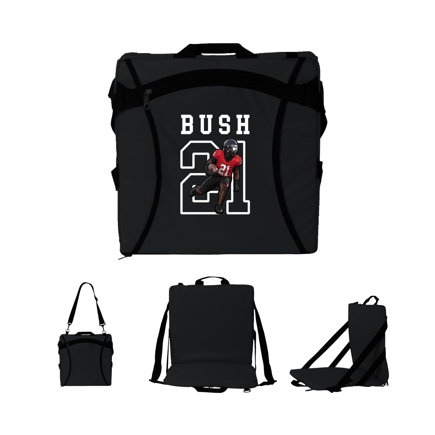 Folding Stadium Seat — Shirsey in Black