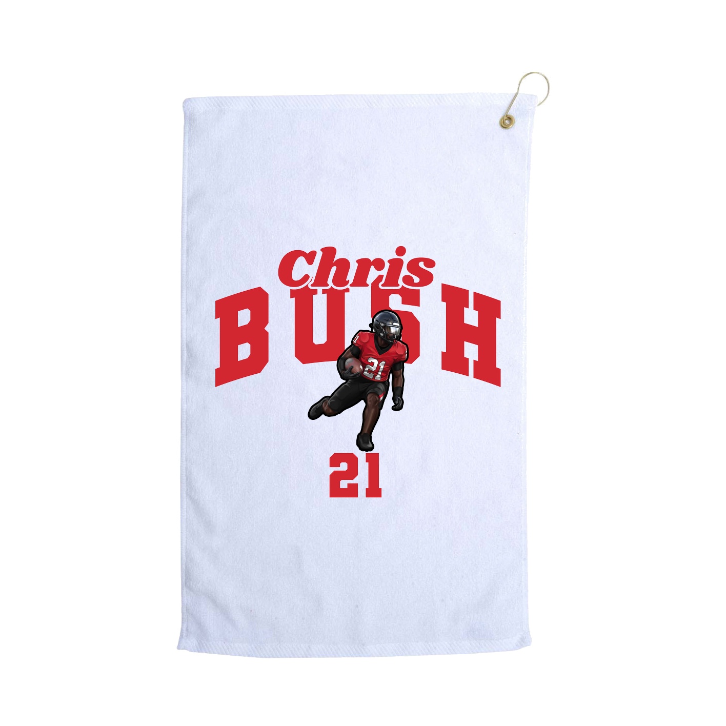 Golf Towel — Signature Arch in White